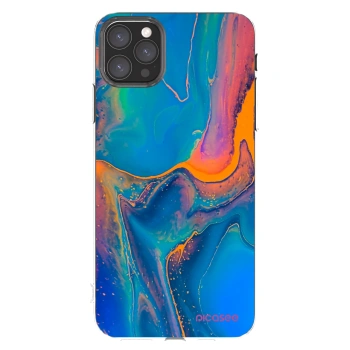 Picasee silikonska prozirna maskica za Apple iPhone 11 Pro Max - Rainbow