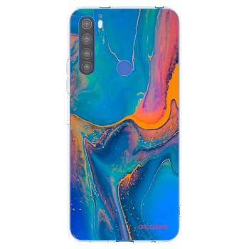 Picasee silikonska prozirna maskica za Xiaomi Redmi Note 8T - Rainbow