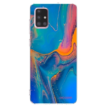 Picasee silikonska prozirna maskica za Samsung Galaxy A71 A715F - Rainbow