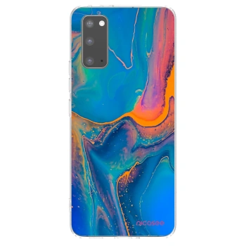 Picasee silikonska prozirna maskica za Samsung Galaxy S20 G980F - Rainbow