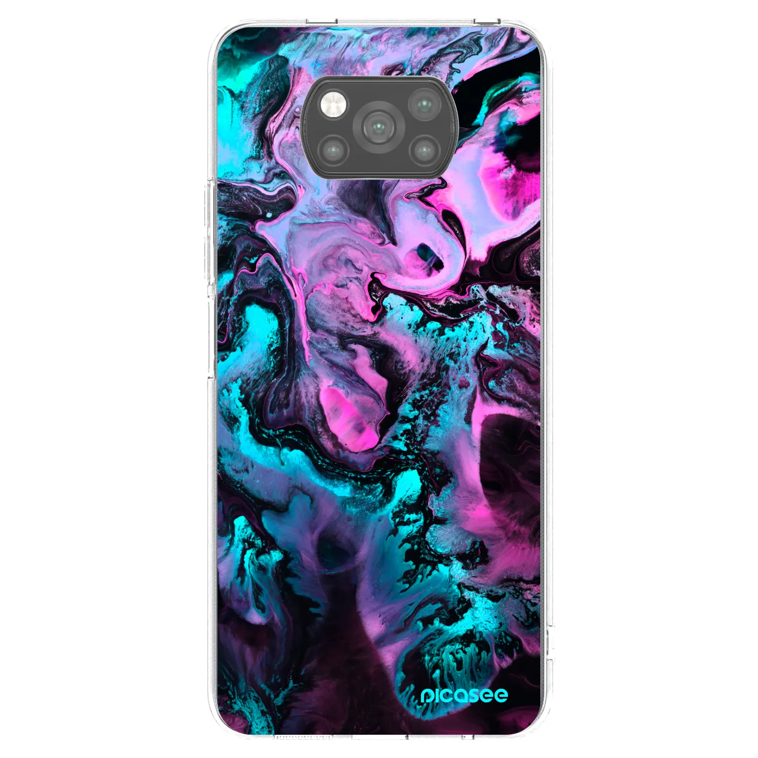 Picasee crna silikonska maskica za Xiaomi Poco X3 - Lean