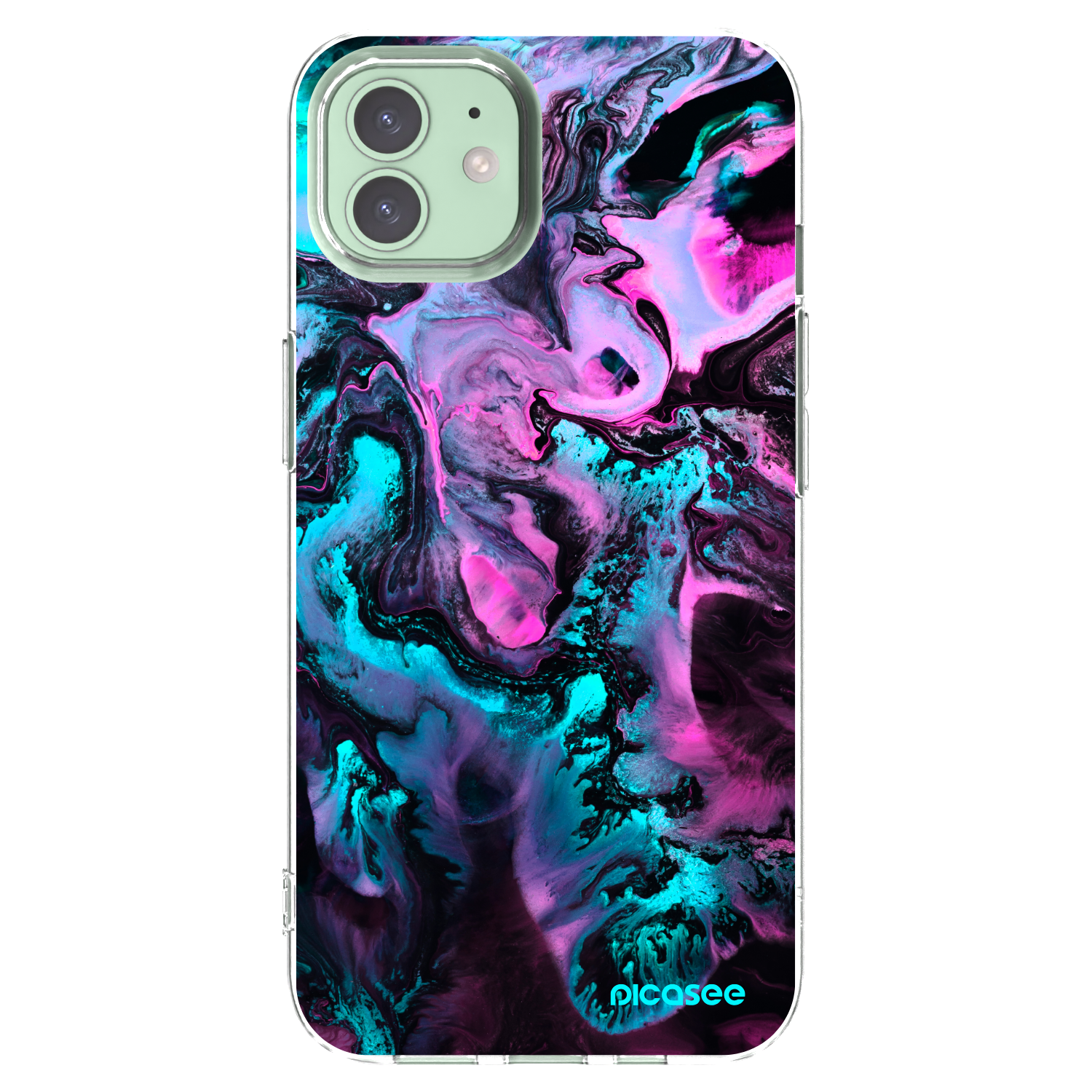 Picasee silikonska prozirna maskica za Apple iPhone 12 - Lean