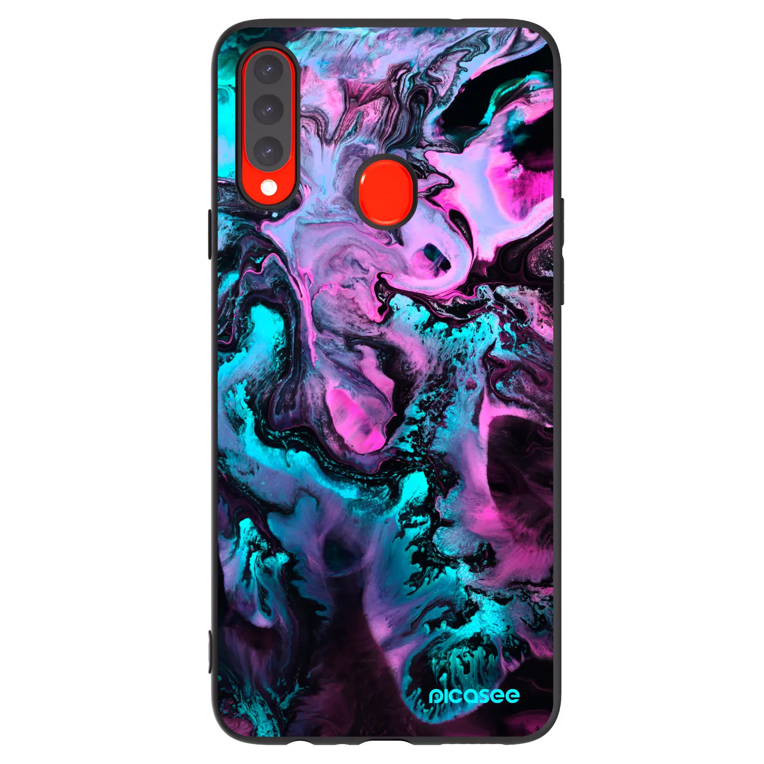 Picasee crna silikonska maskica za Samsung Galaxy A20s - Lean