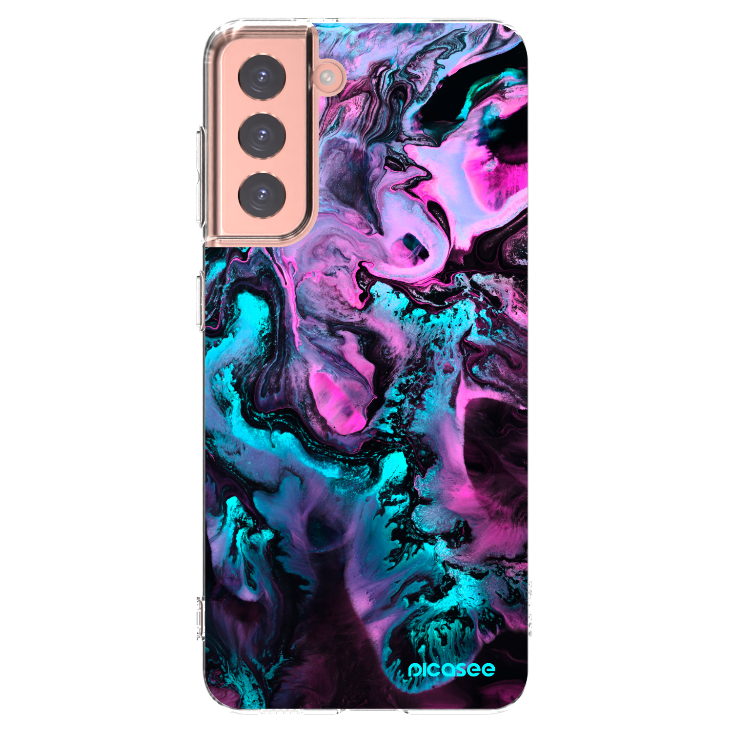 Picasee silikonska prozirna maskica za Samsung Galaxy S21 5G G991B - Lean