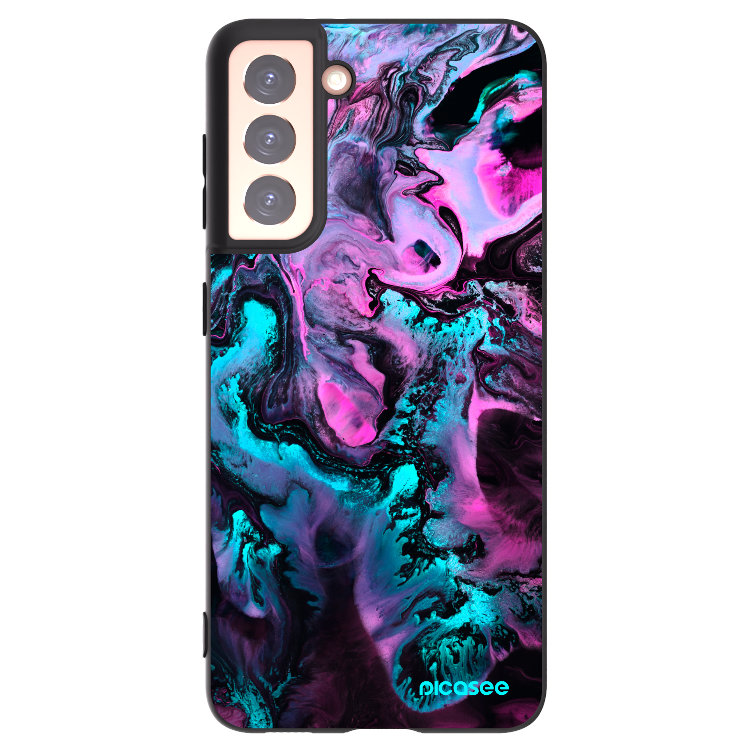 Picasee crna silikonska maskica za Samsung Galaxy S21 5G G991B - Lean
