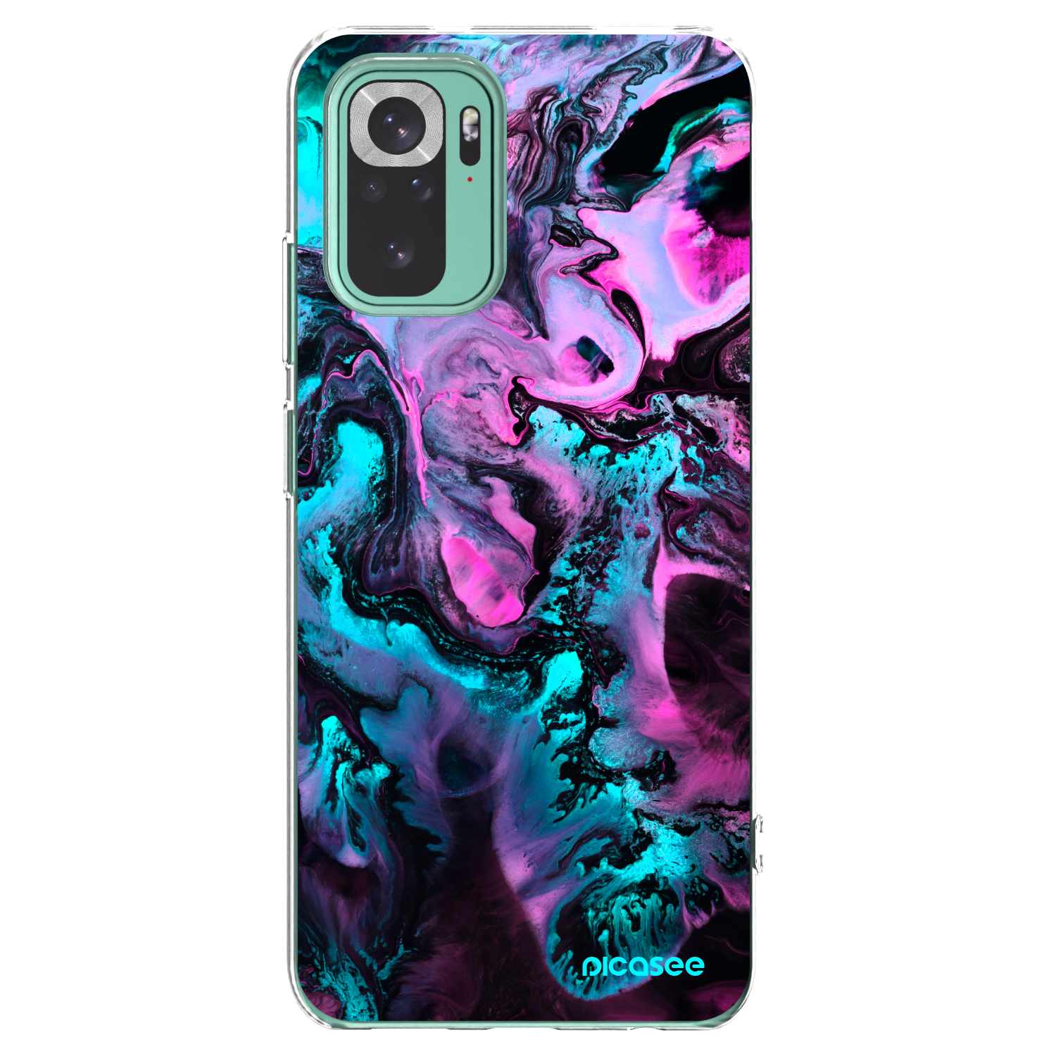Picasee silikonska prozirna maskica za Xiaomi Redmi Note 10 Pro - Lean