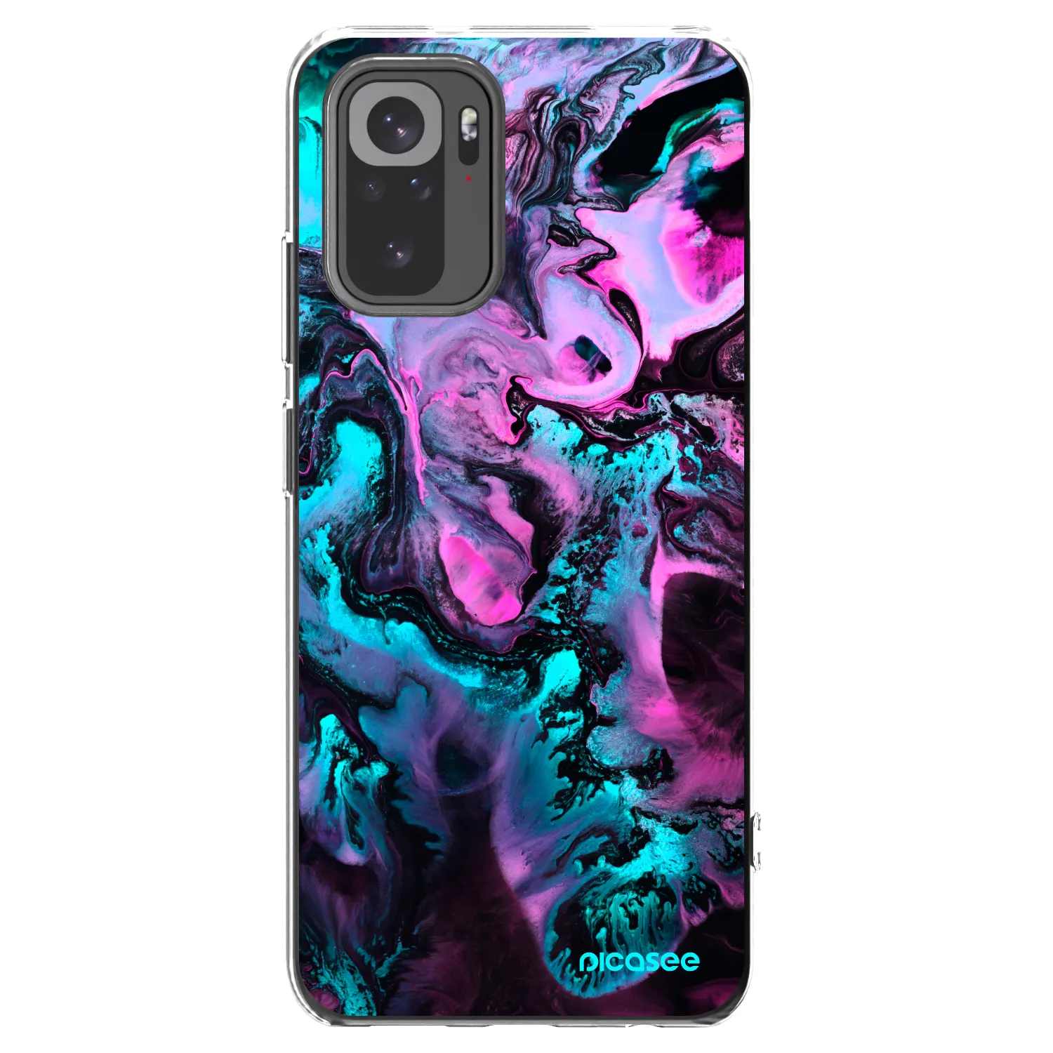 Picasee silikonska prozirna maskica za Xiaomi Redmi Note 10S - Lean