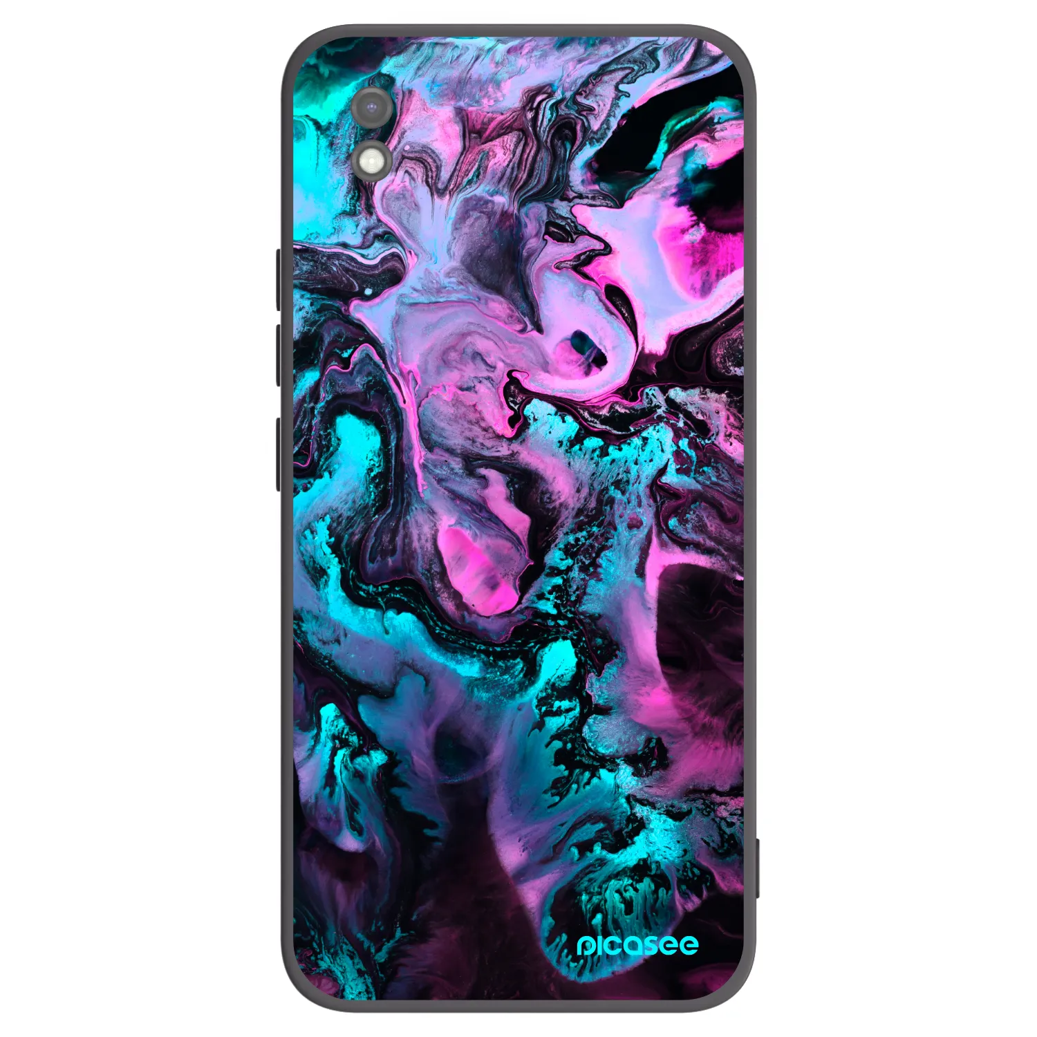 Picasee crna silikonska maskica za Xiaomi Redmi 9AT - Lean