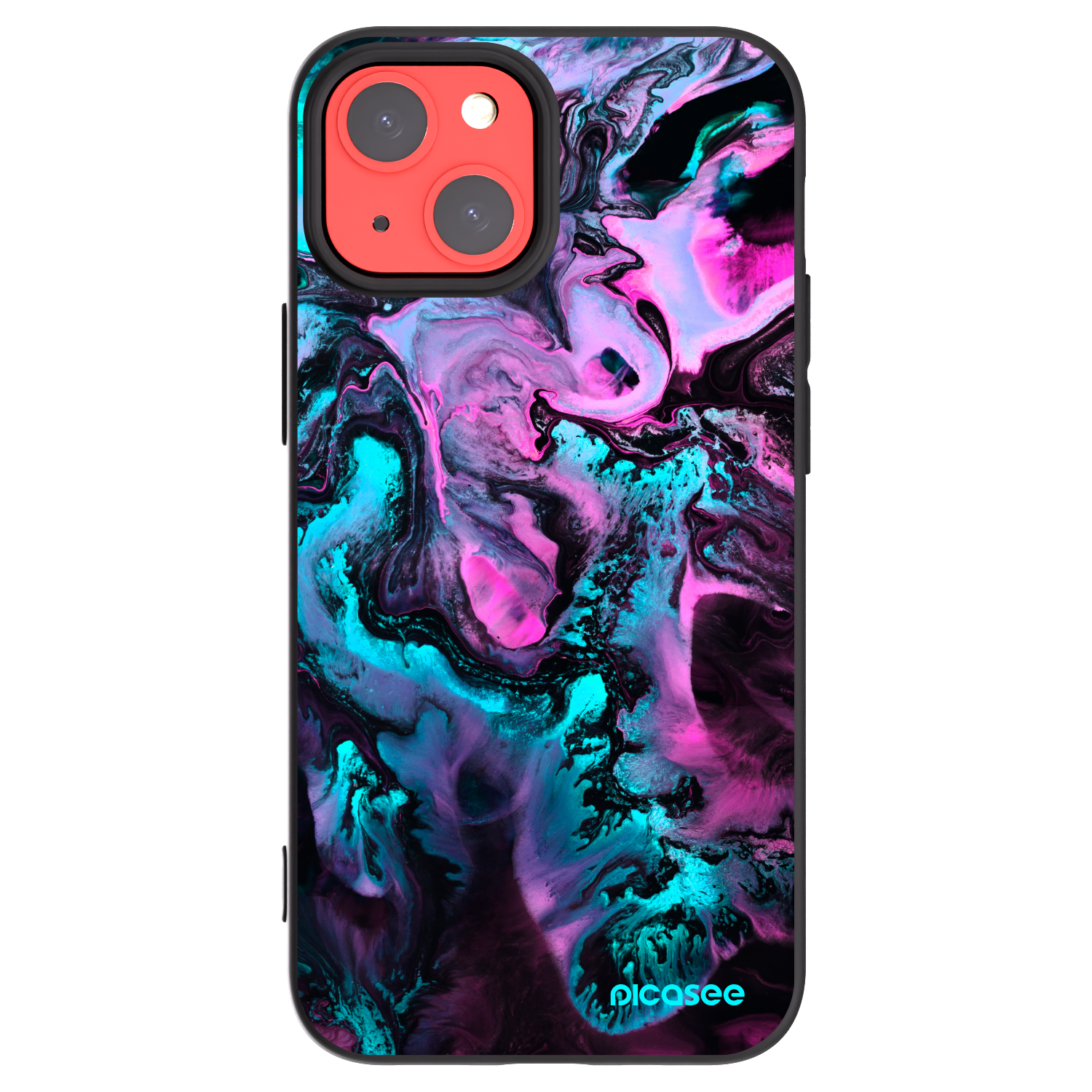 Picasee crna silikonska maskica za Apple iPhone 13 mini - Lean