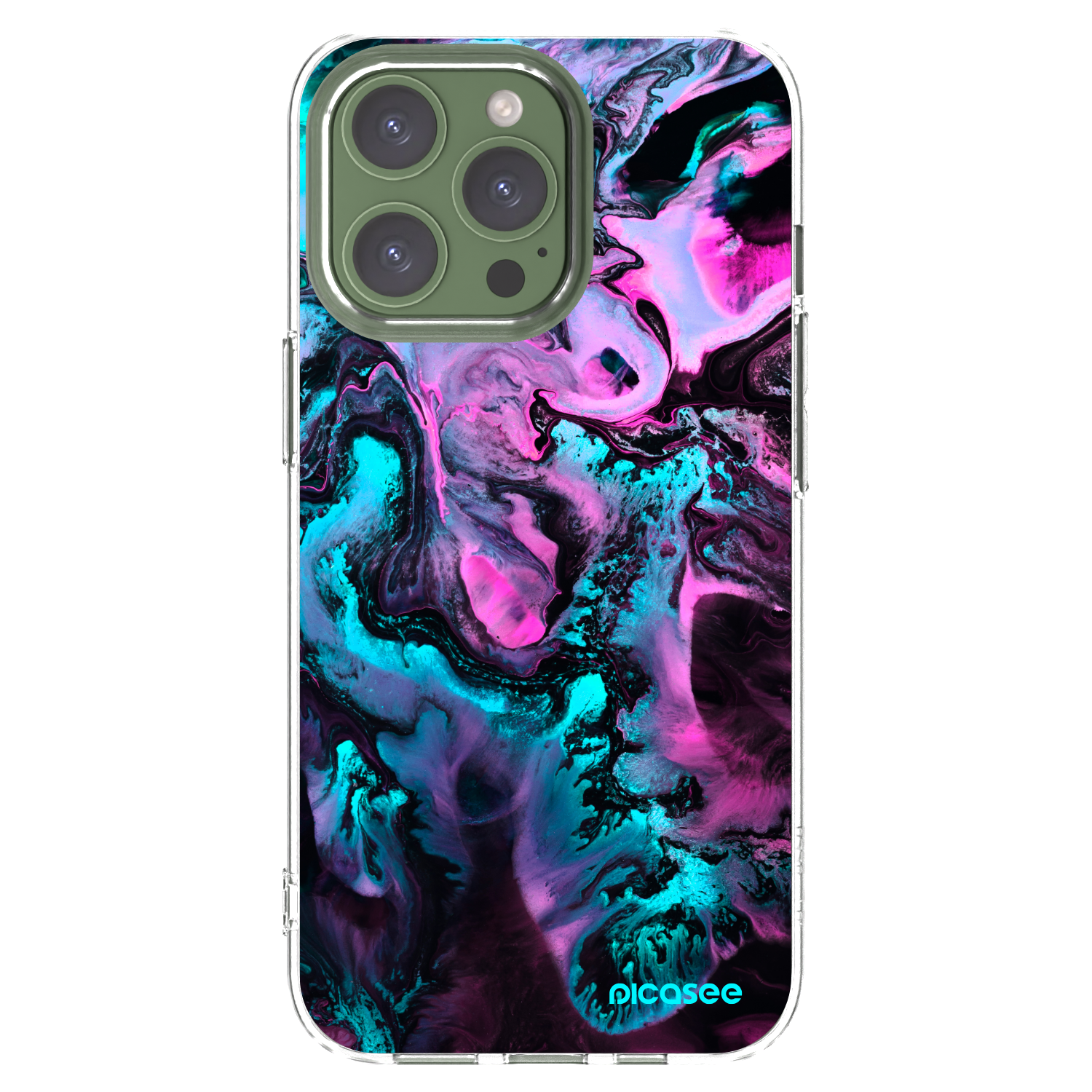 Picasee silikonska prozirna maskica za Apple iPhone 13 Pro - Lean