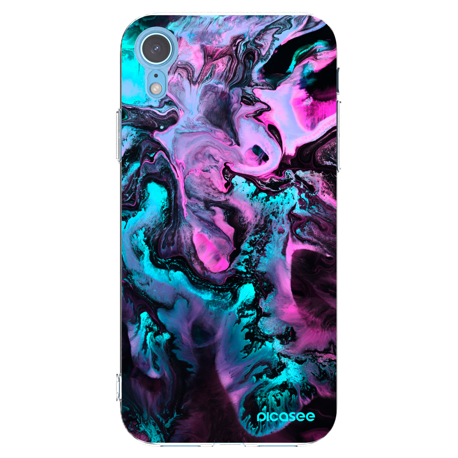 Picasee silikonska prozirna maskica za Apple iPhone XR - Lean