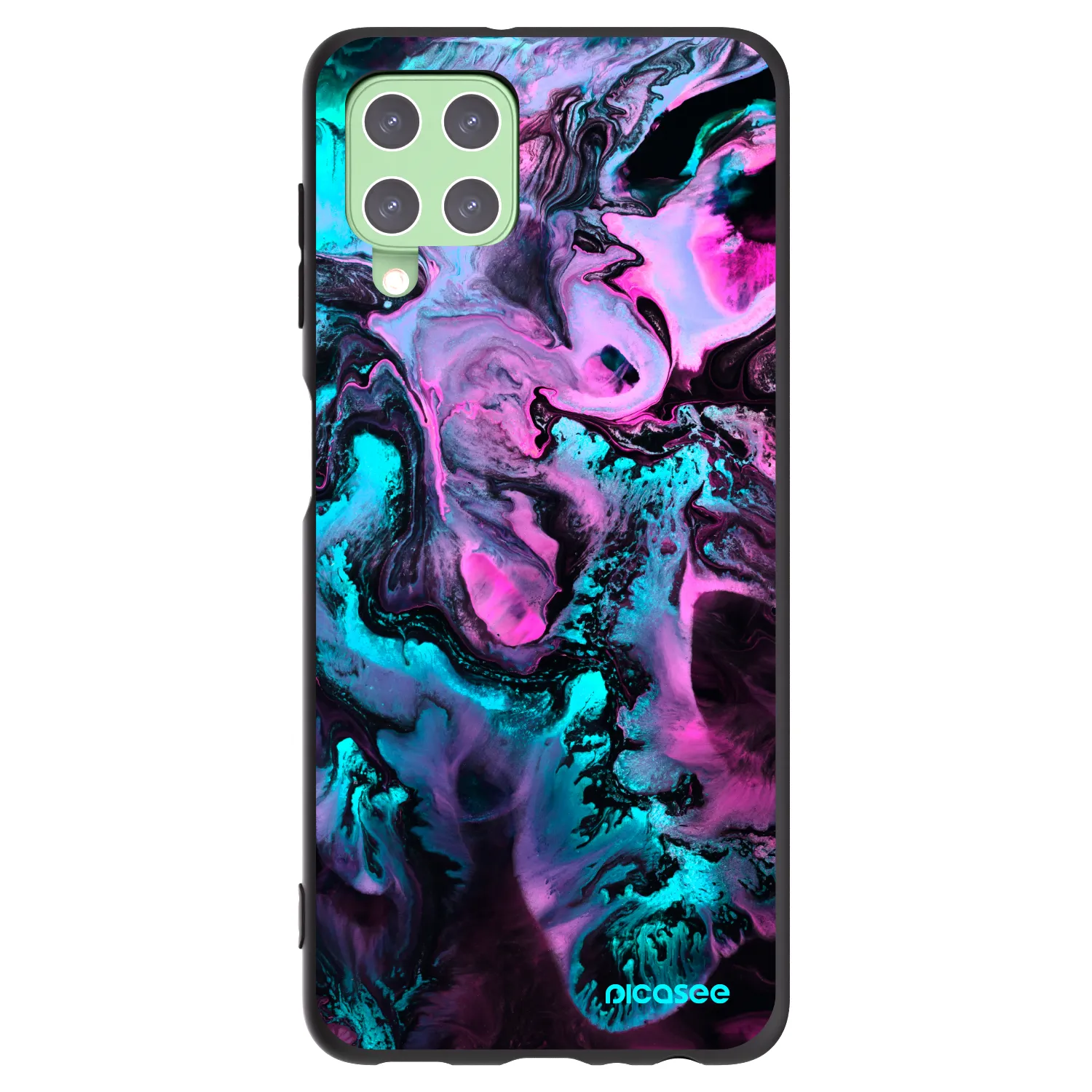 Picasee crna silikonska maskica za Samsung Galaxy A22 A225F 4G - Lean