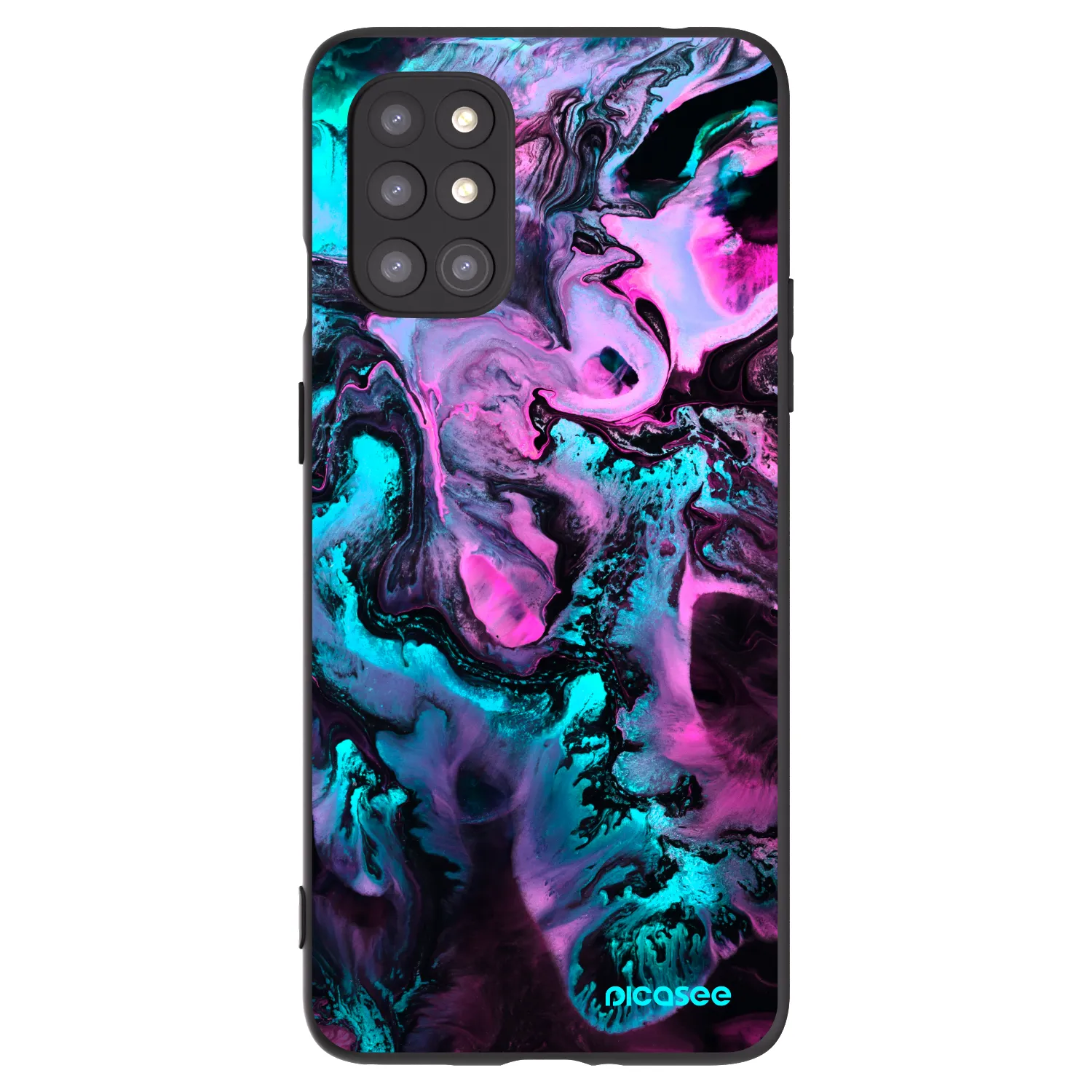Picasee crna silikonska maskica za OnePlus 8T - Lean