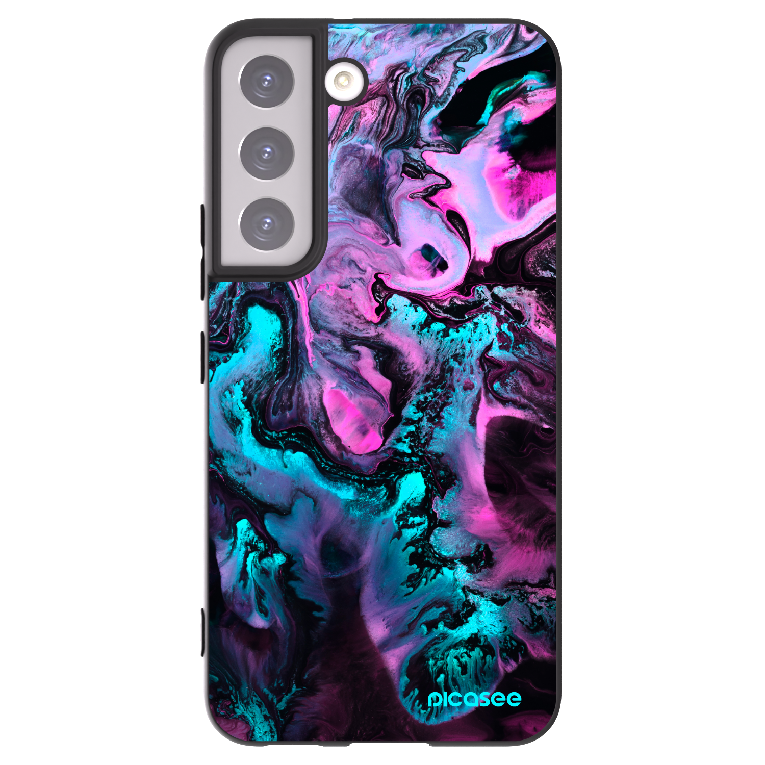 Picasee crna silikonska maskica za Samsung Galaxy S22 5G - Lean