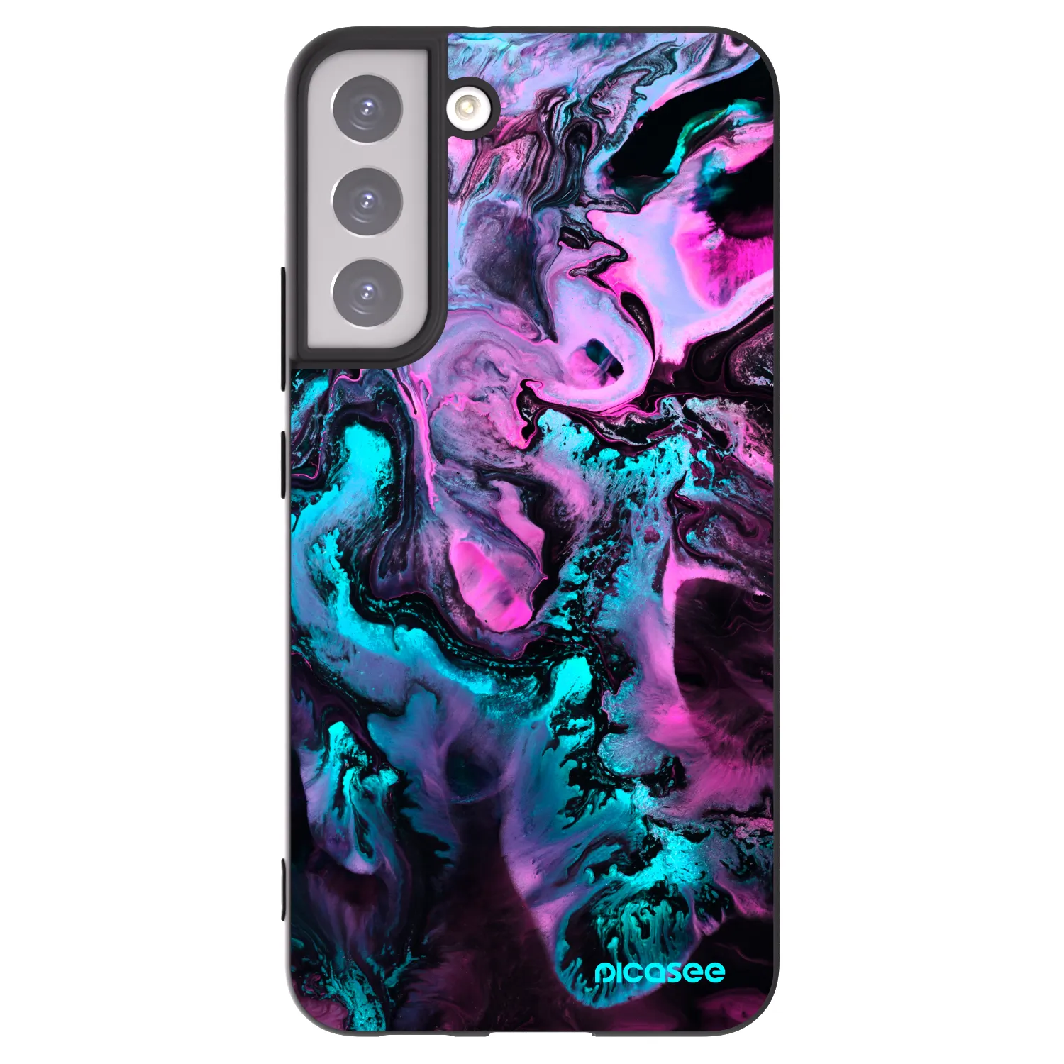 Picasee crna silikonska maskica za Samsung Galaxy S22+ 5G - Lean