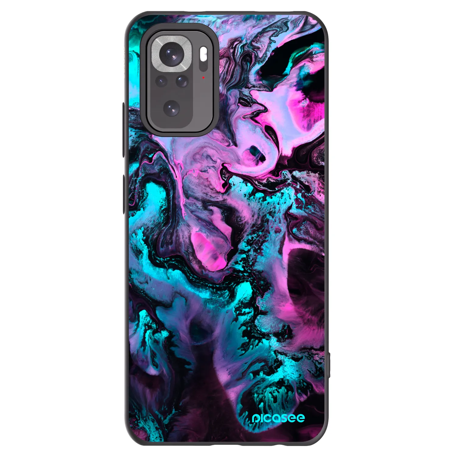 Picasee crna silikonska maskica za Xiaomi Redmi Note 11S 4G - Lean