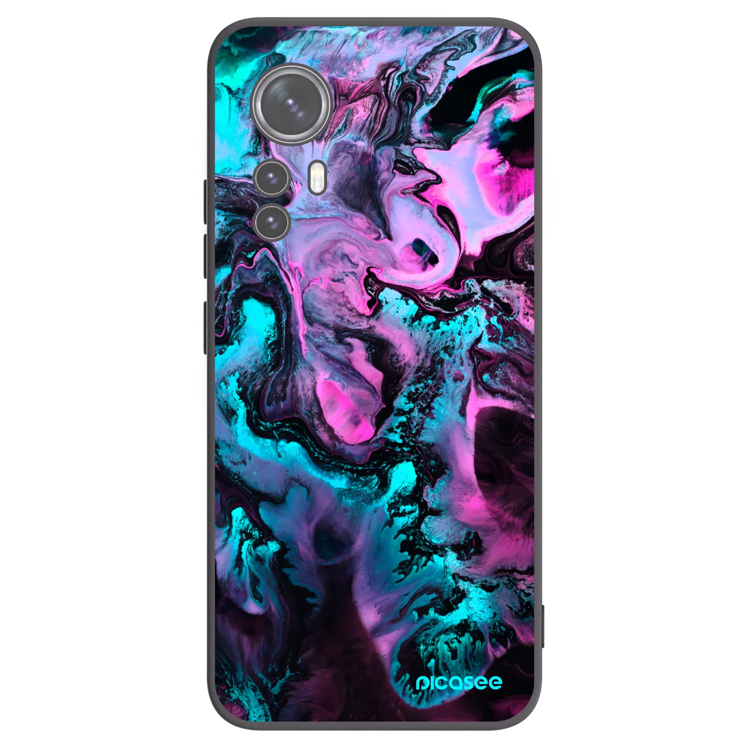 Picasee crna silikonska maskica za Xiaomi 12 - Lean