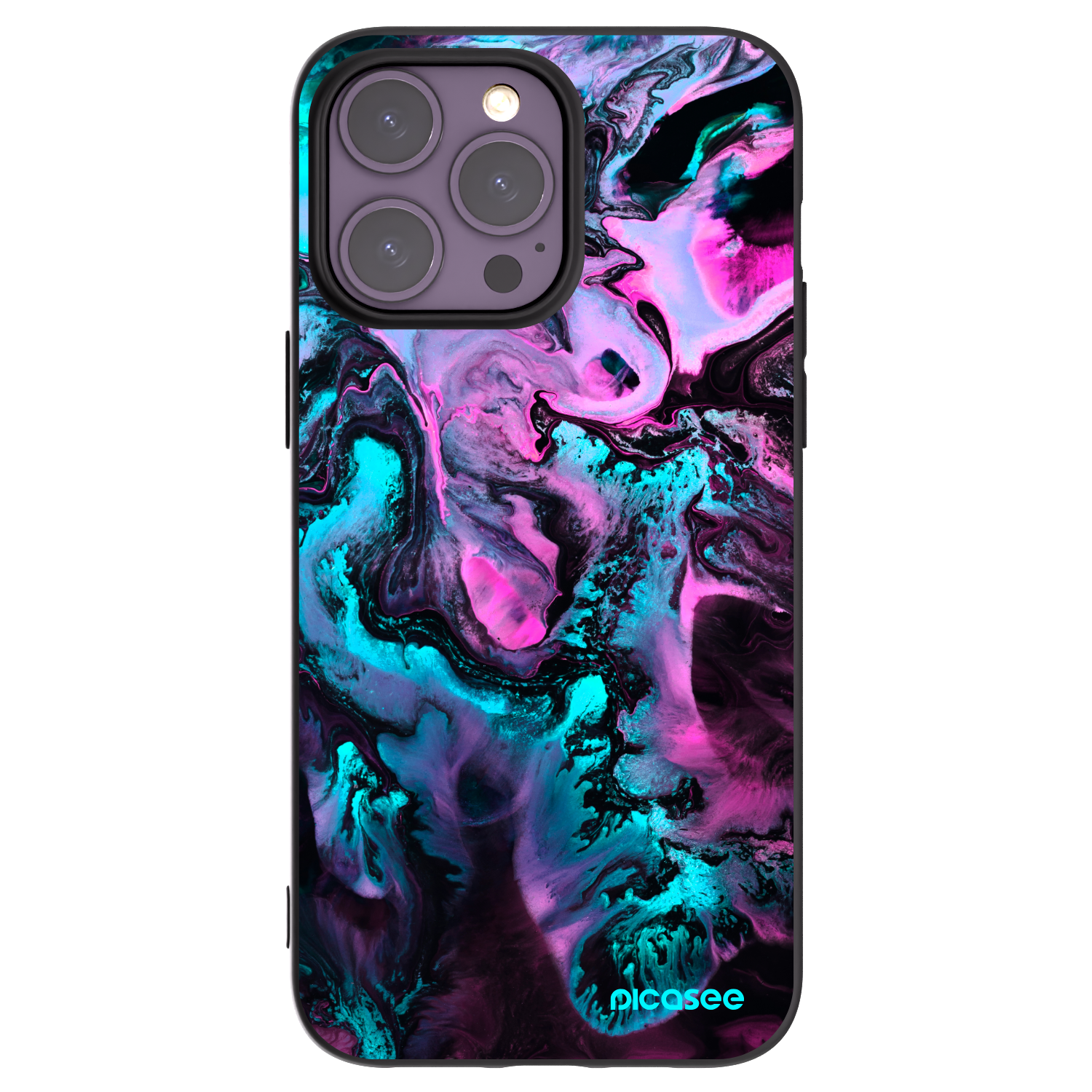 Picasee crna silikonska maskica za Apple iPhone 14 Pro Max - Lean