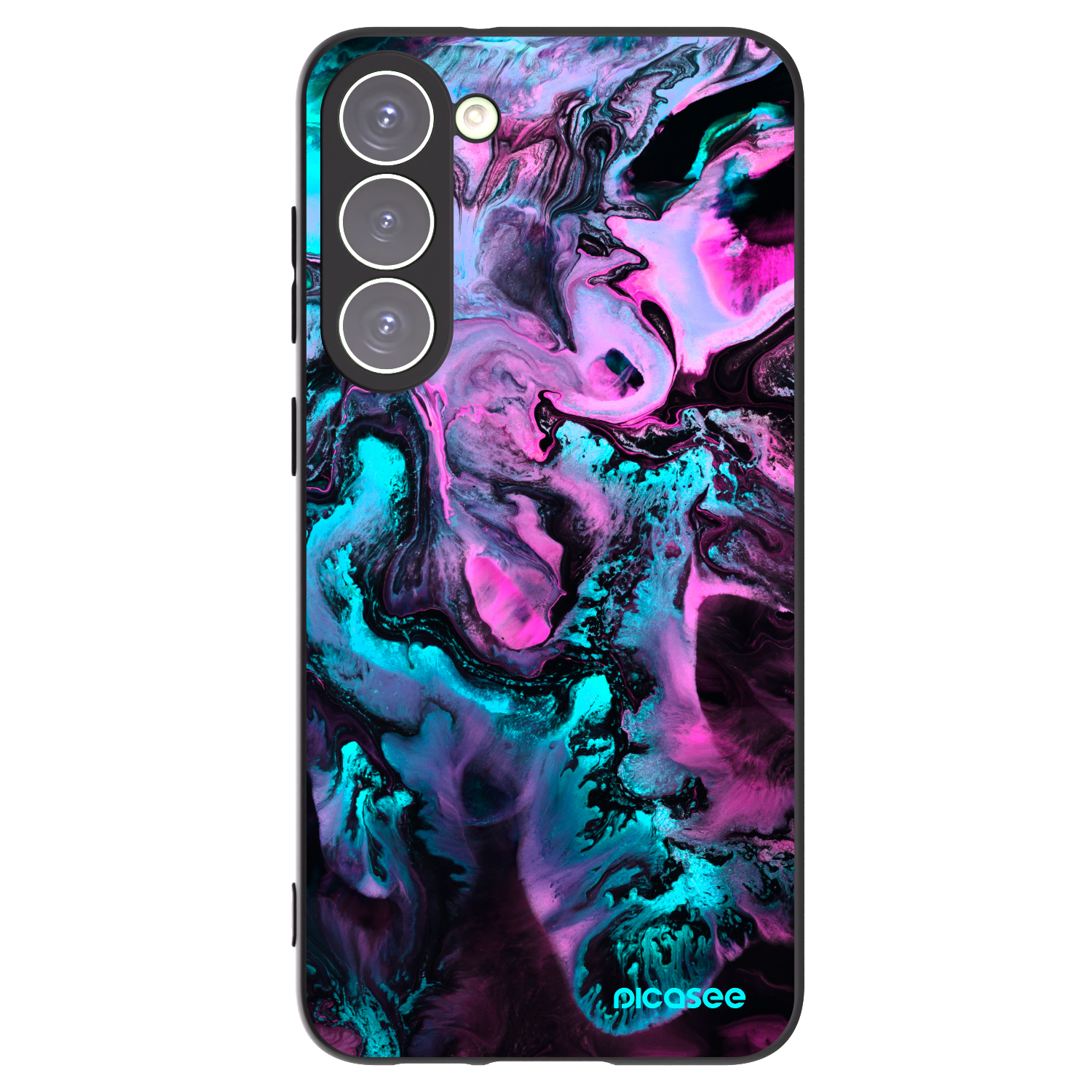 Picasee crna silikonska maskica za Samsung Galaxy S23+ 5G - Lean