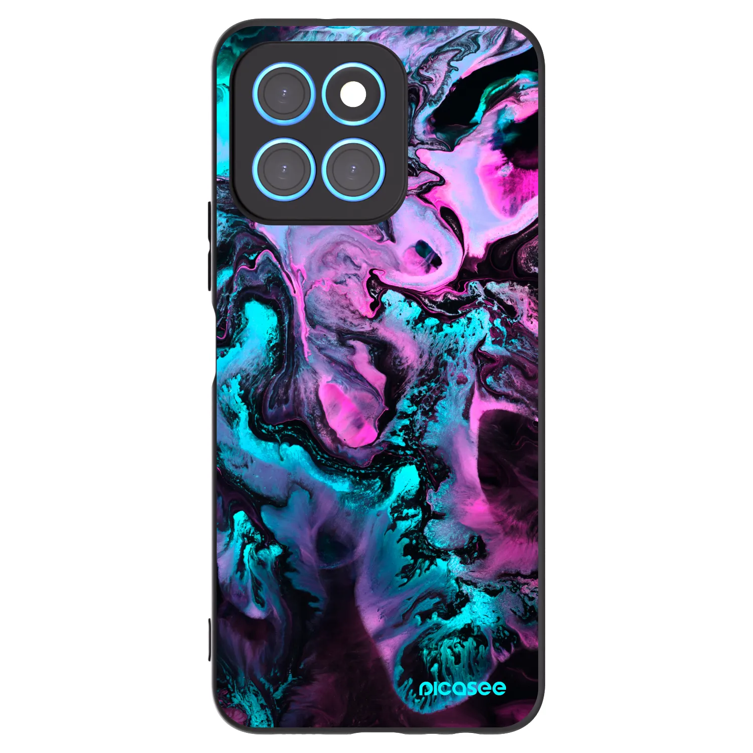 Picasee crna silikonska maskica za Honor X6 - Lean