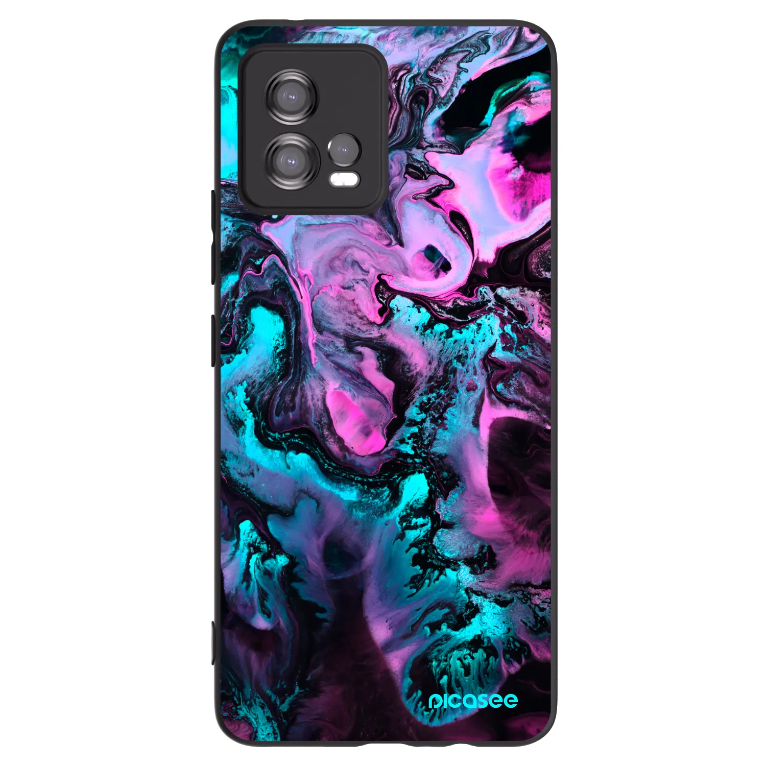 Picasee crna silikonska maskica za Motorola Moto G72 - Lean