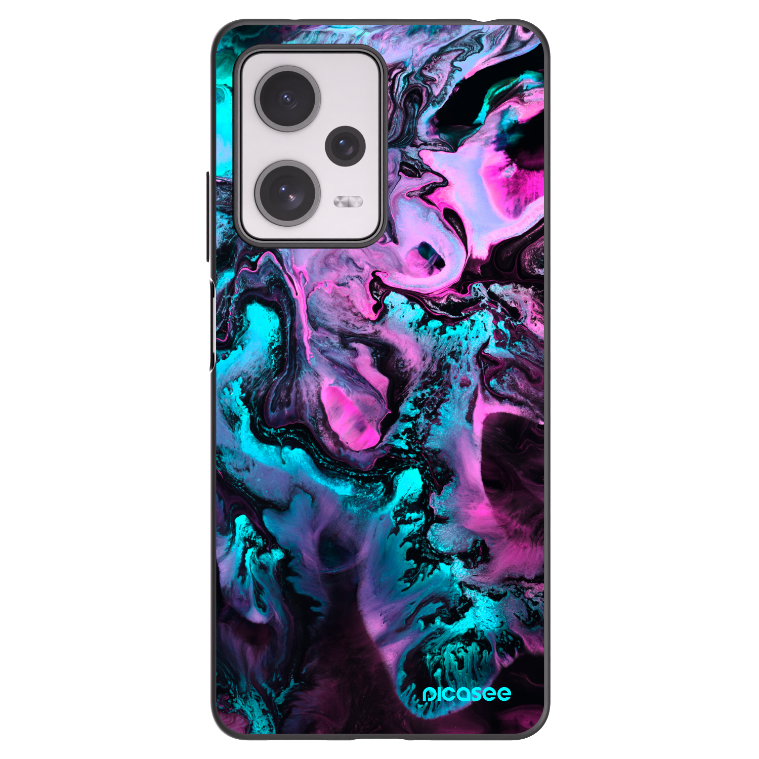 Picasee crna silikonska maskica za Xiaomi Redmi Note 12 Pro+ 5G - Lean