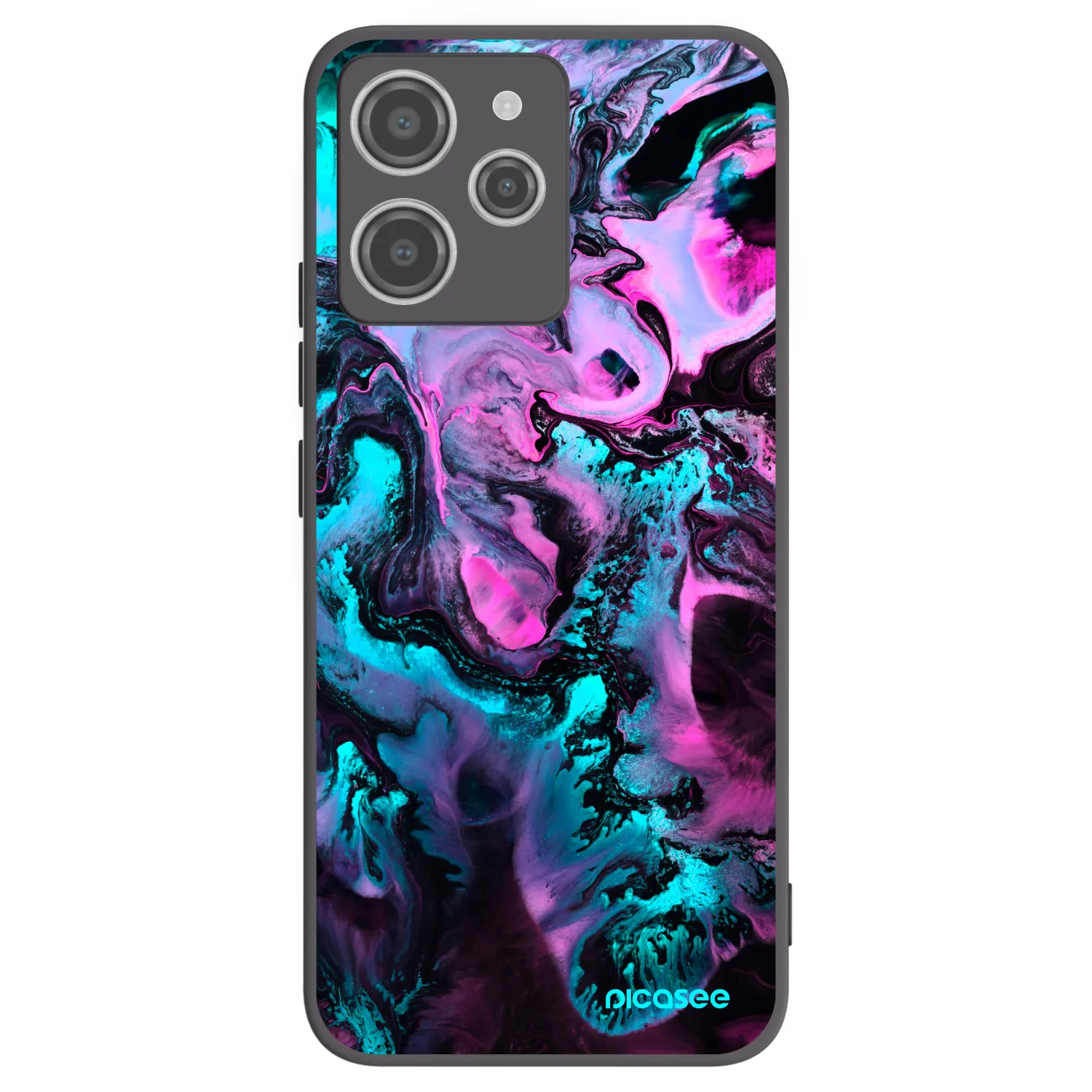 Picasee crna silikonska maskica za Xiaomi Redmi 12 4G - Lean