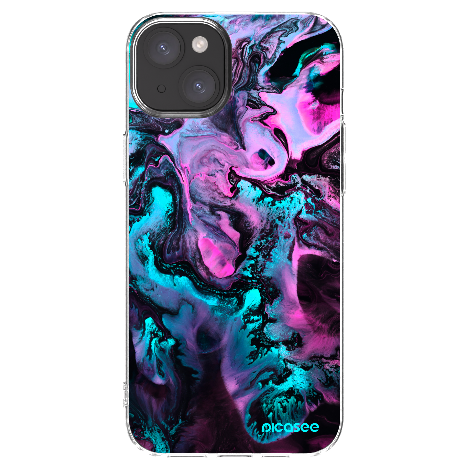 Picasee silikonska prozirna maskica za Apple iPhone 15 Plus - Lean