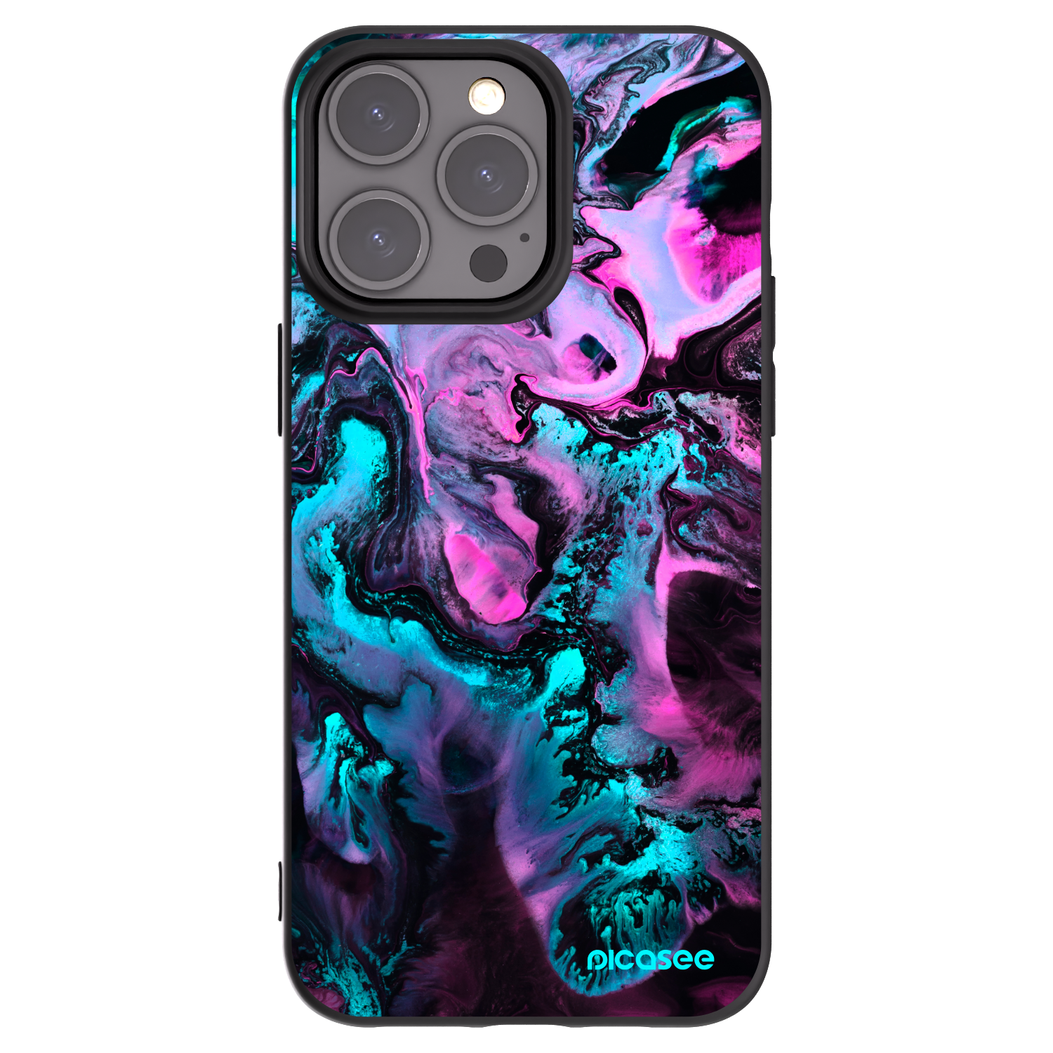 Picasee crna silikonska maskica za Apple iPhone 15 Pro Max - Lean