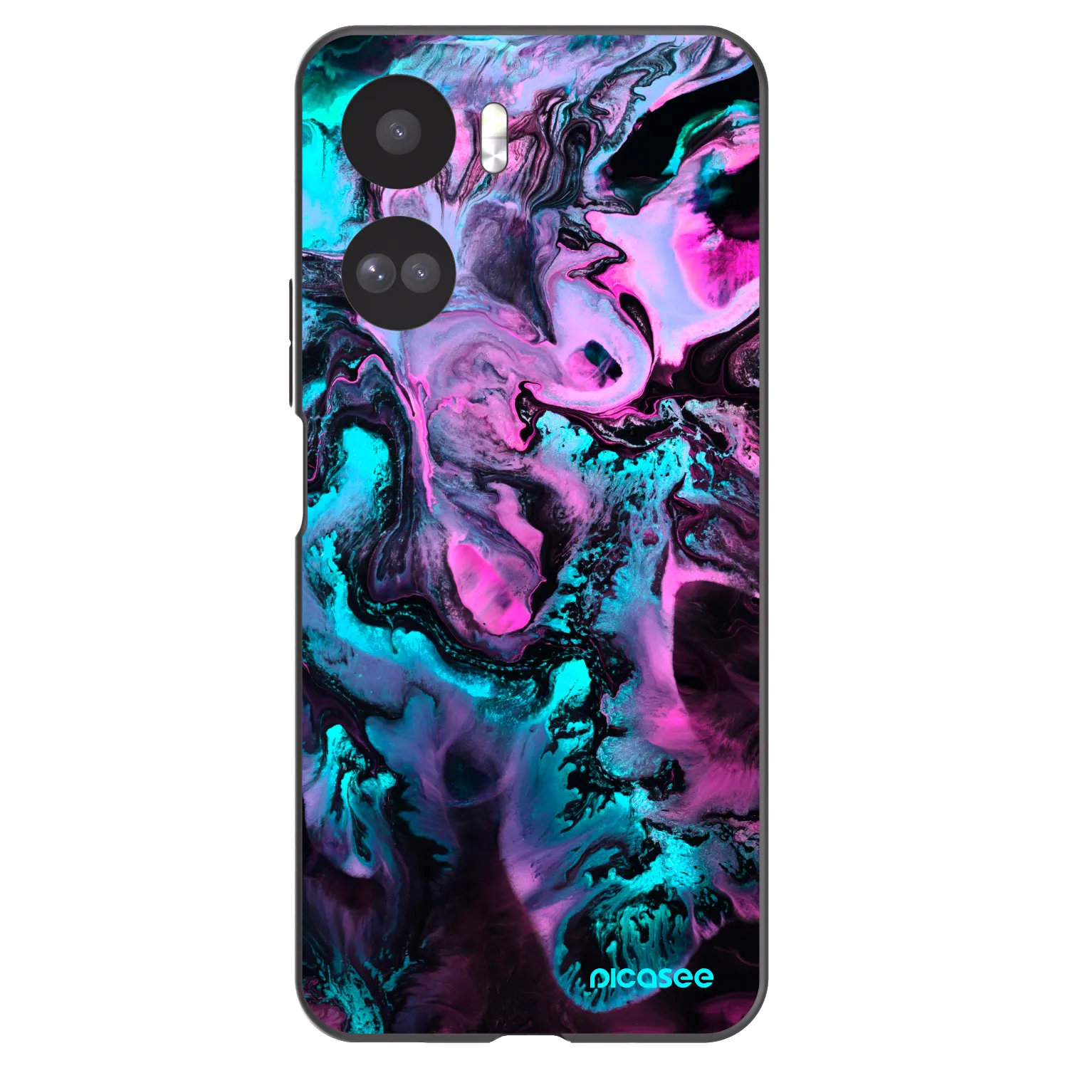 Picasee crna silikonska maskica za Honor 90 Lite 5G - Lean