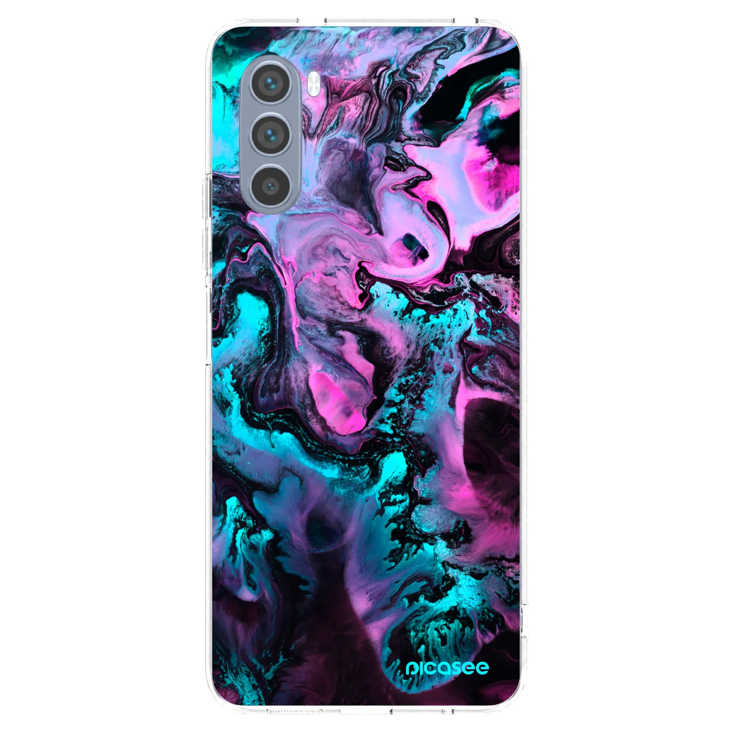 Picasee silikonska prozirna maskica za Motorola Moto G62 - Lean