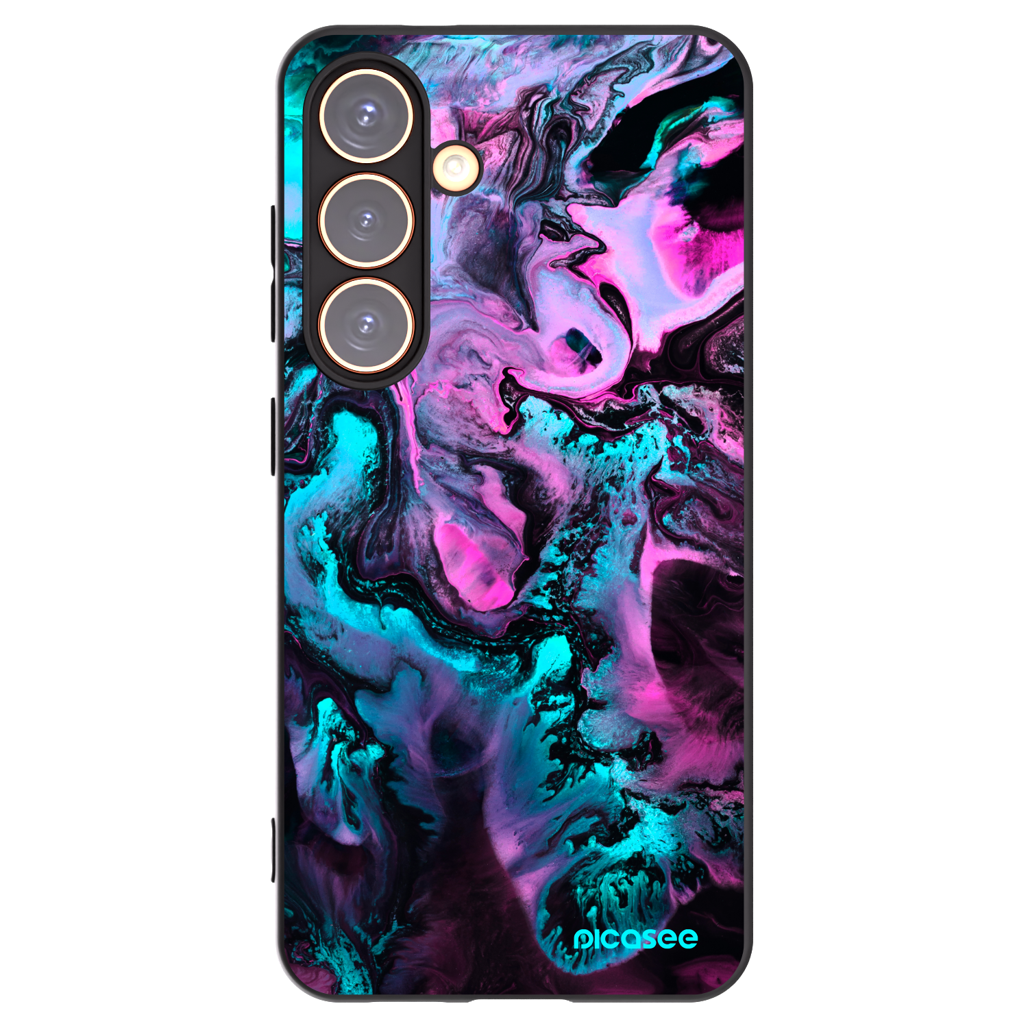 Picasee crna silikonska maskica za Samsung Galaxy S24 S921B 5G - Lean