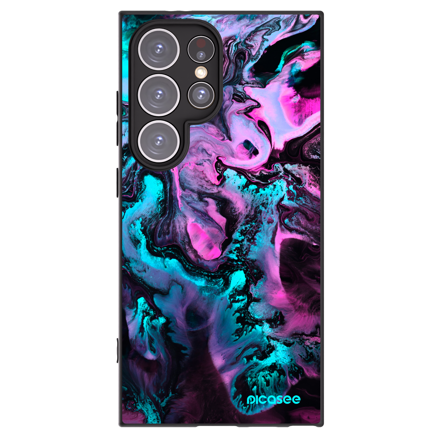 Picasee crna silikonska maskica za Samsung Galaxy S24 Ultra S928B 5G - Lean