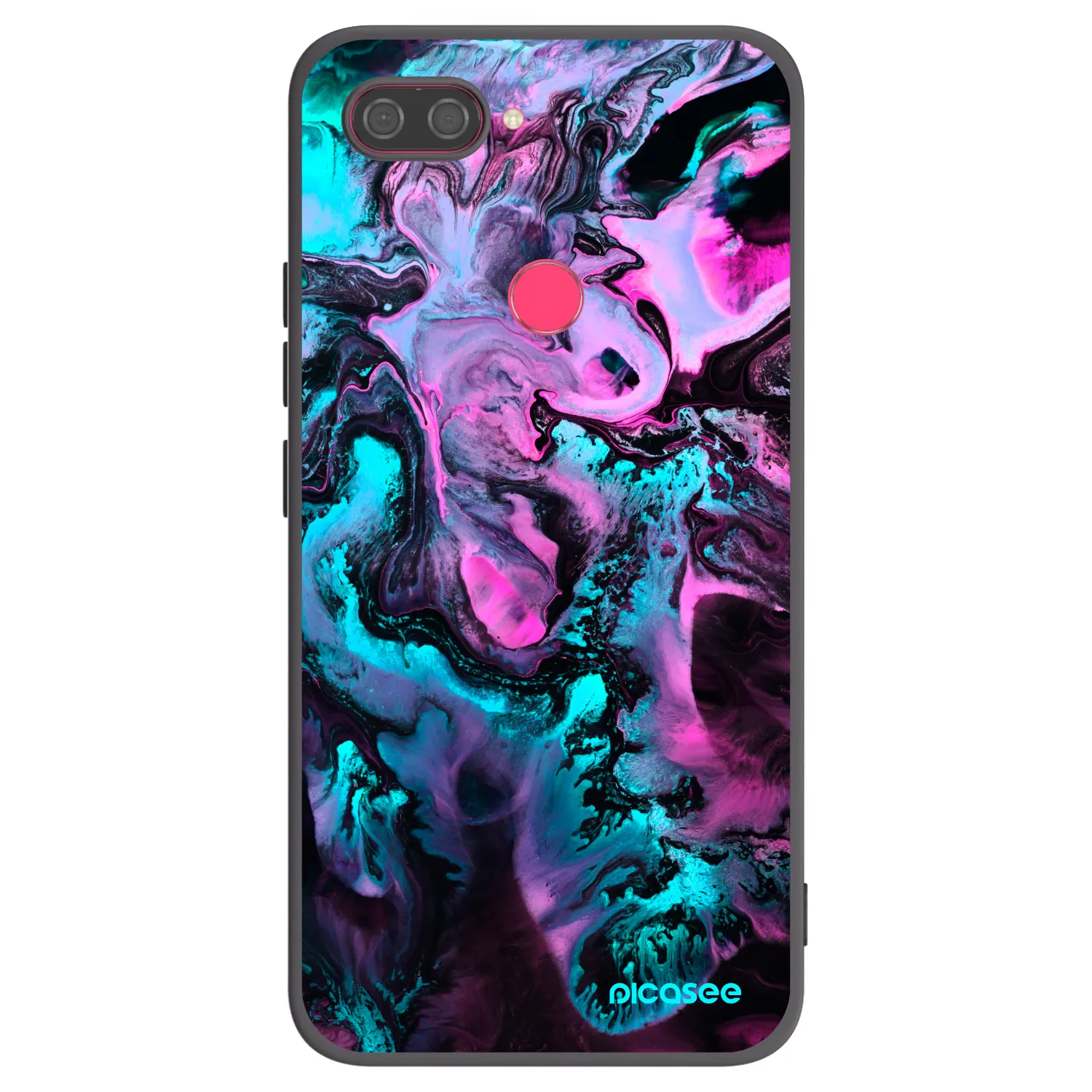 Picasee crna silikonska maskica za Xiaomi Mi 8 Lite - Lean