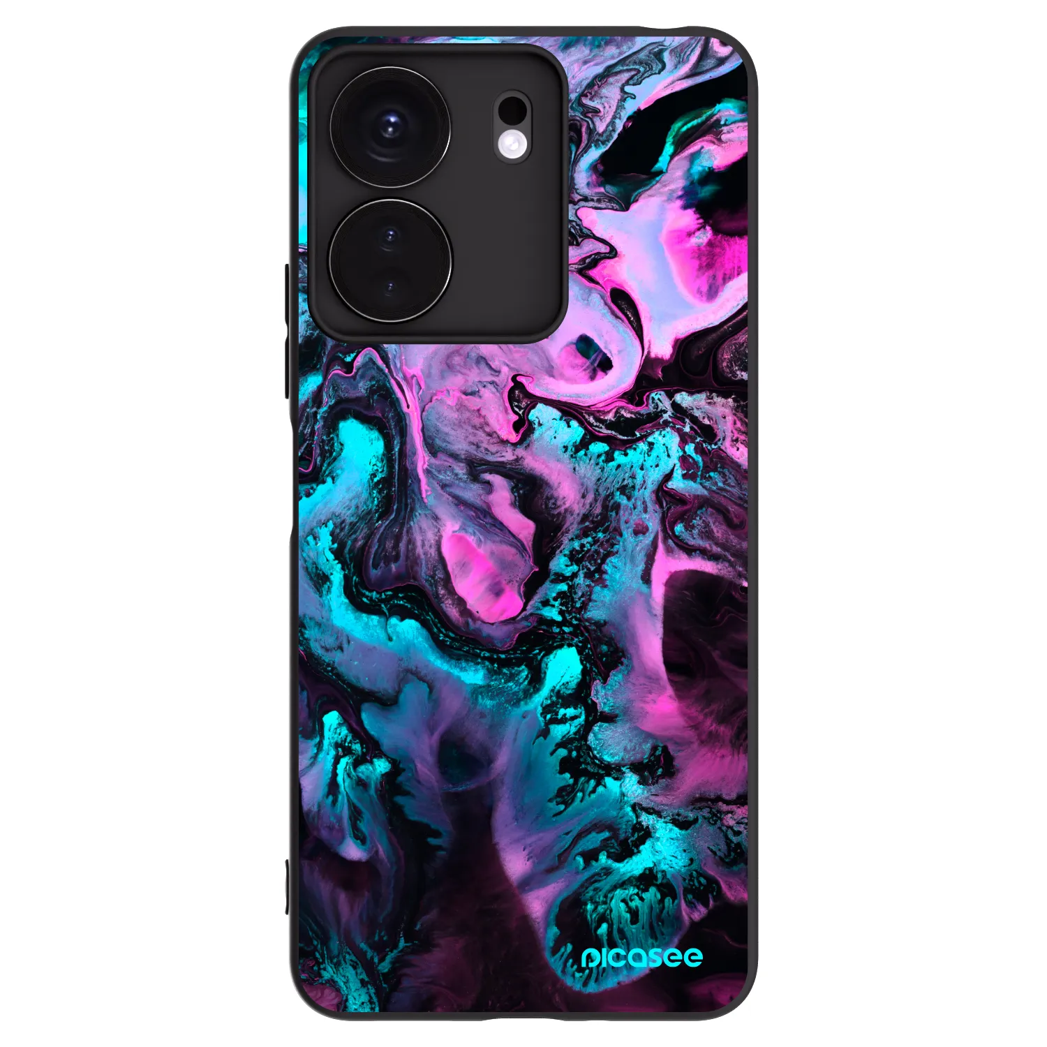 Picasee crna silikonska maskica za Xiaomi Redmi 13C 4G - Lean