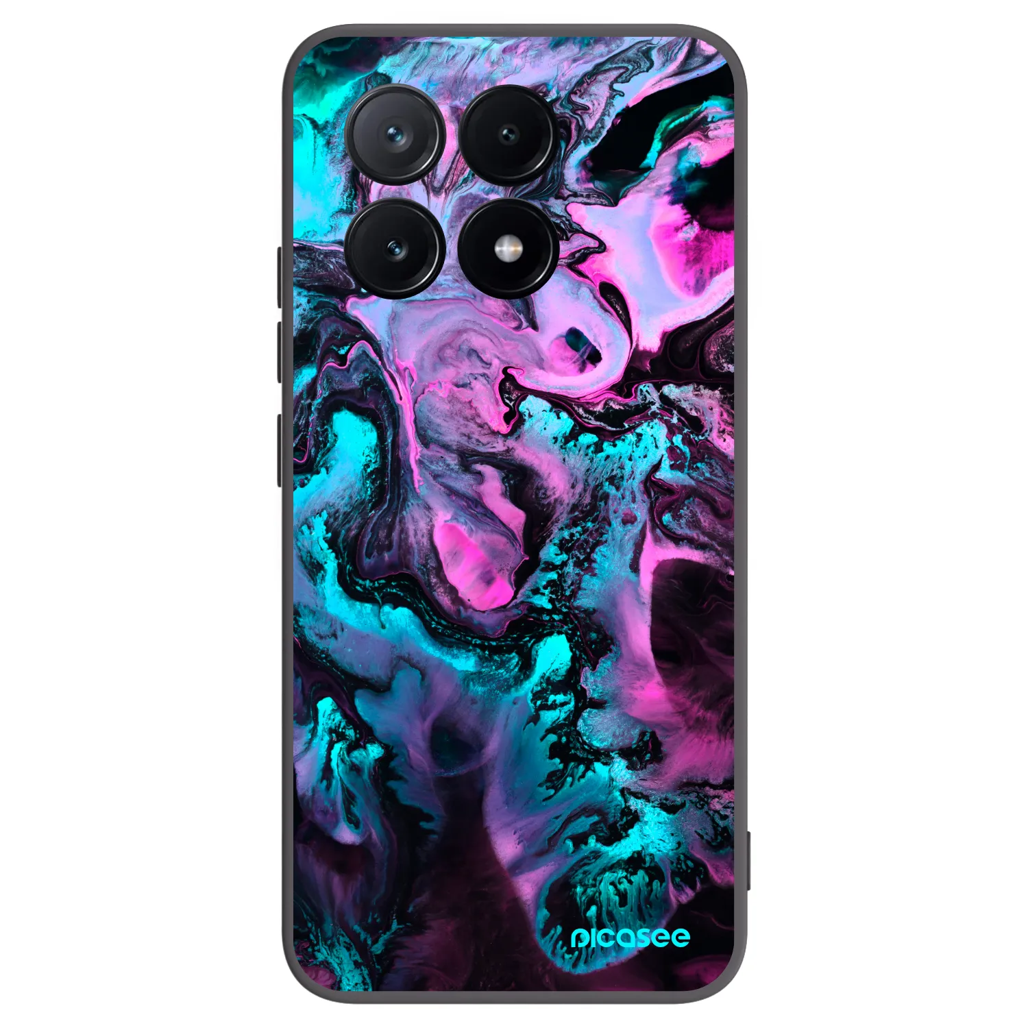 Picasee crna silikonska maskica za Xiaomi Poco X6 Pro - Lean