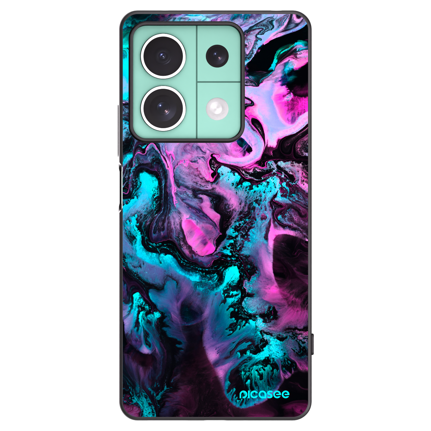 Picasee crna silikonska maskica za Xiaomi Redmi Note 13 5G - Lean