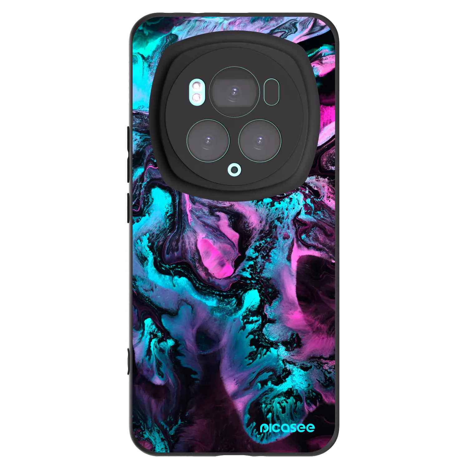 Picasee crna silikonska maskica za Honor Magic6 Pro - Lean