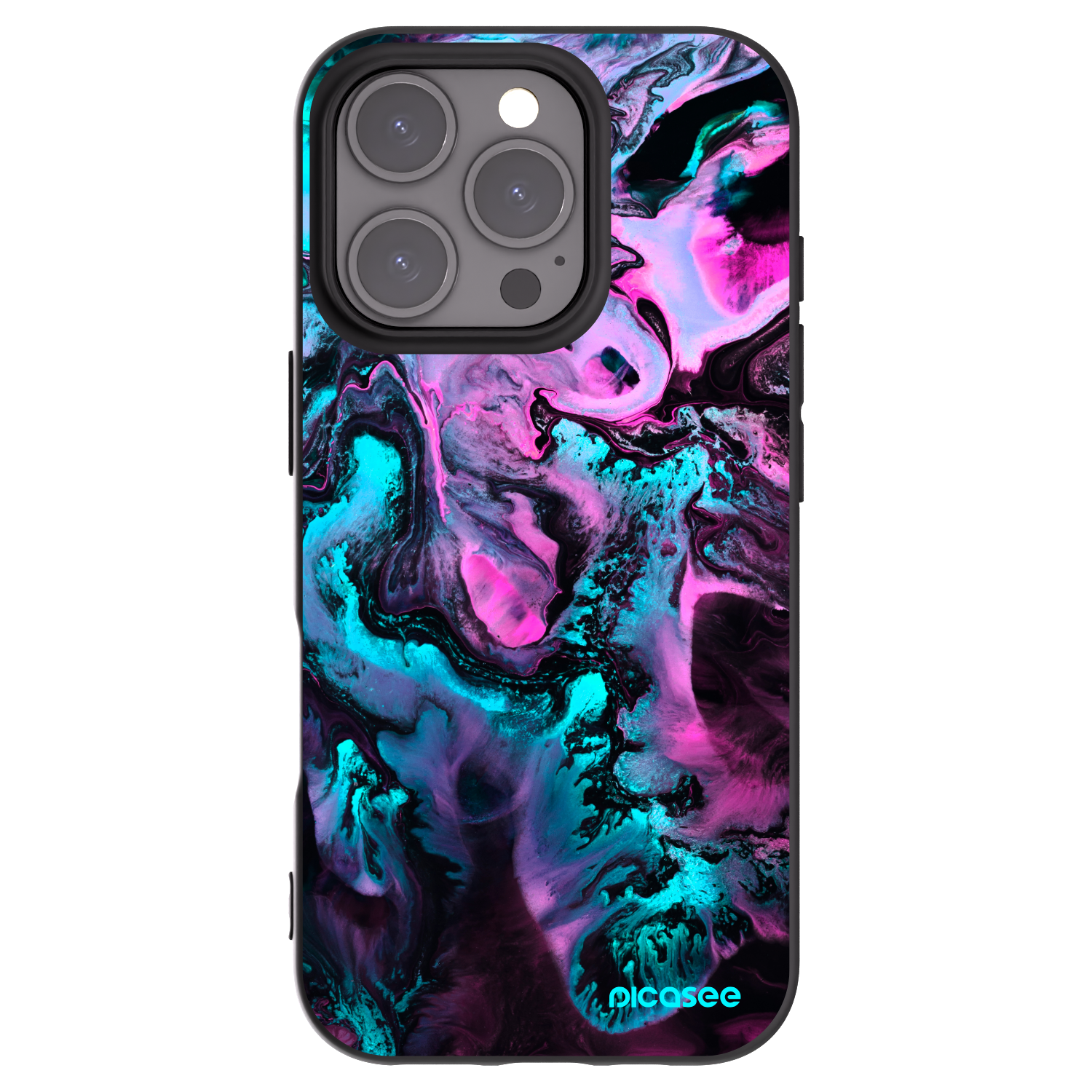 Picasee crna silikonska maskica za Apple iPhone 16 Pro - Lean
