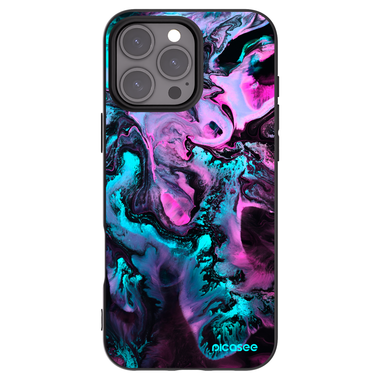 Picasee crna silikonska maskica za Apple iPhone 16 Pro Max - Lean