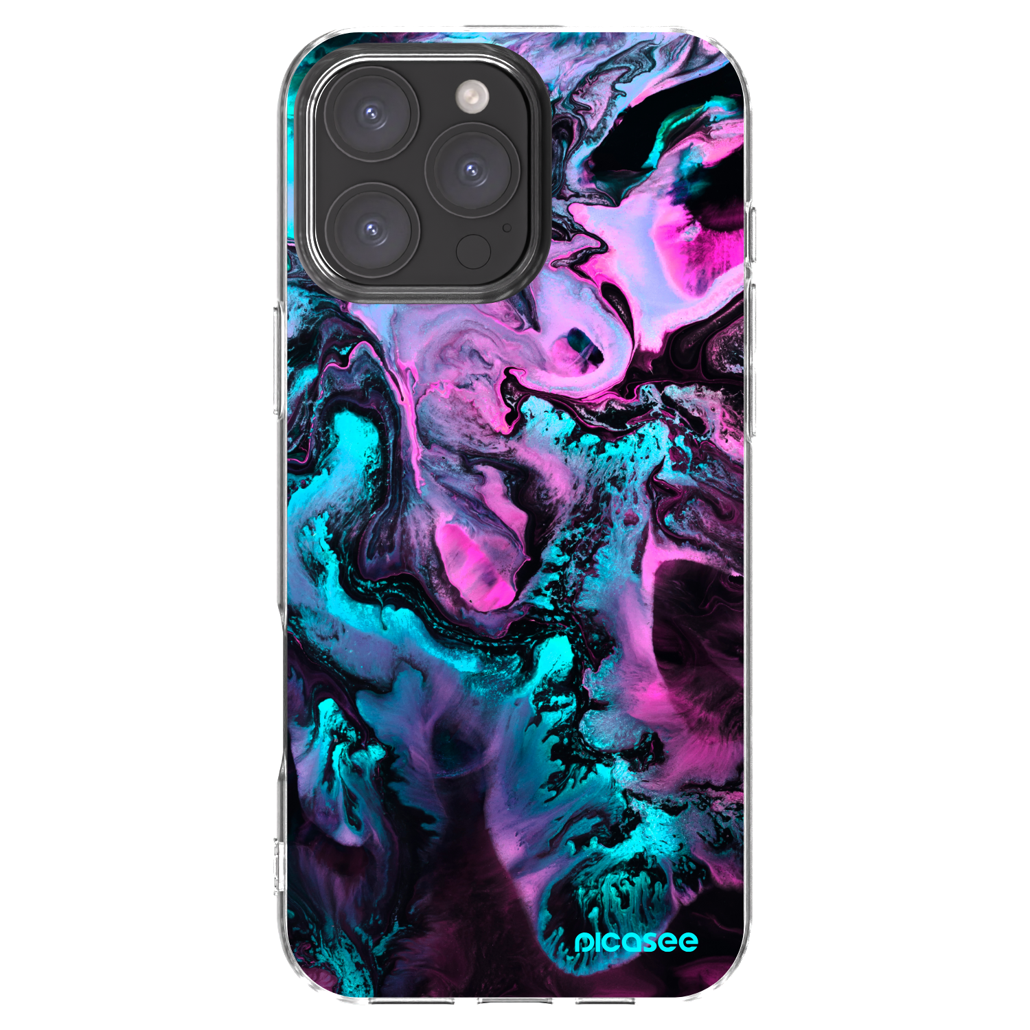 Picasee silikonska prozirna maskica za Apple iPhone 16 Pro Max - Lean