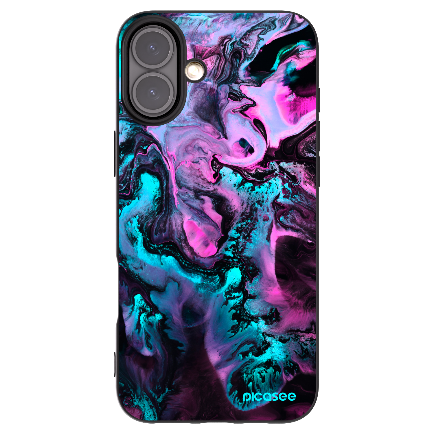 Picasee crna silikonska maskica za Apple iPhone 16 Plus - Lean