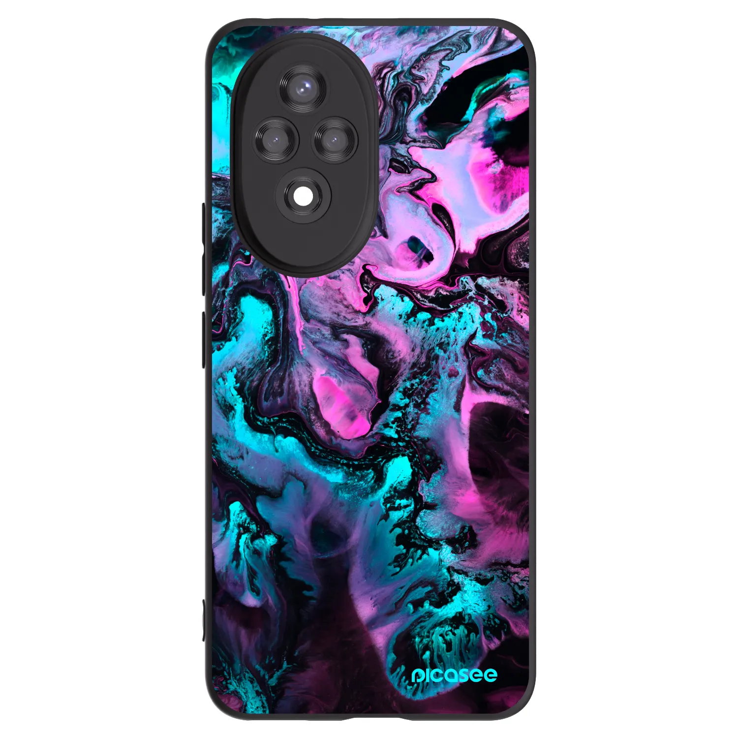Picasee crna silikonska maskica za Honor 200 Pro 5G - Lean
