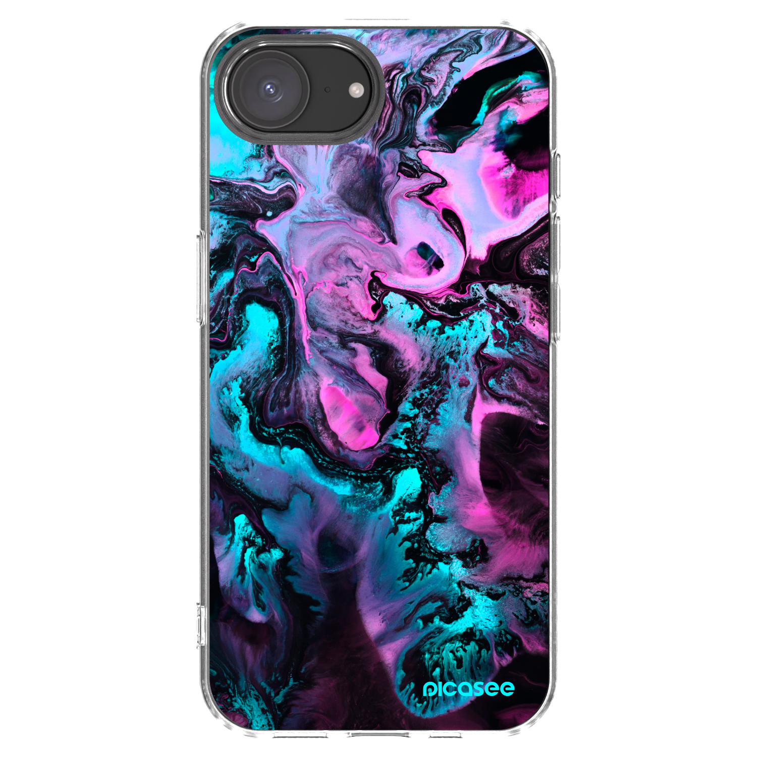 Picasee silikonska prozirna maskica za Apple iPhone 16e - Lean