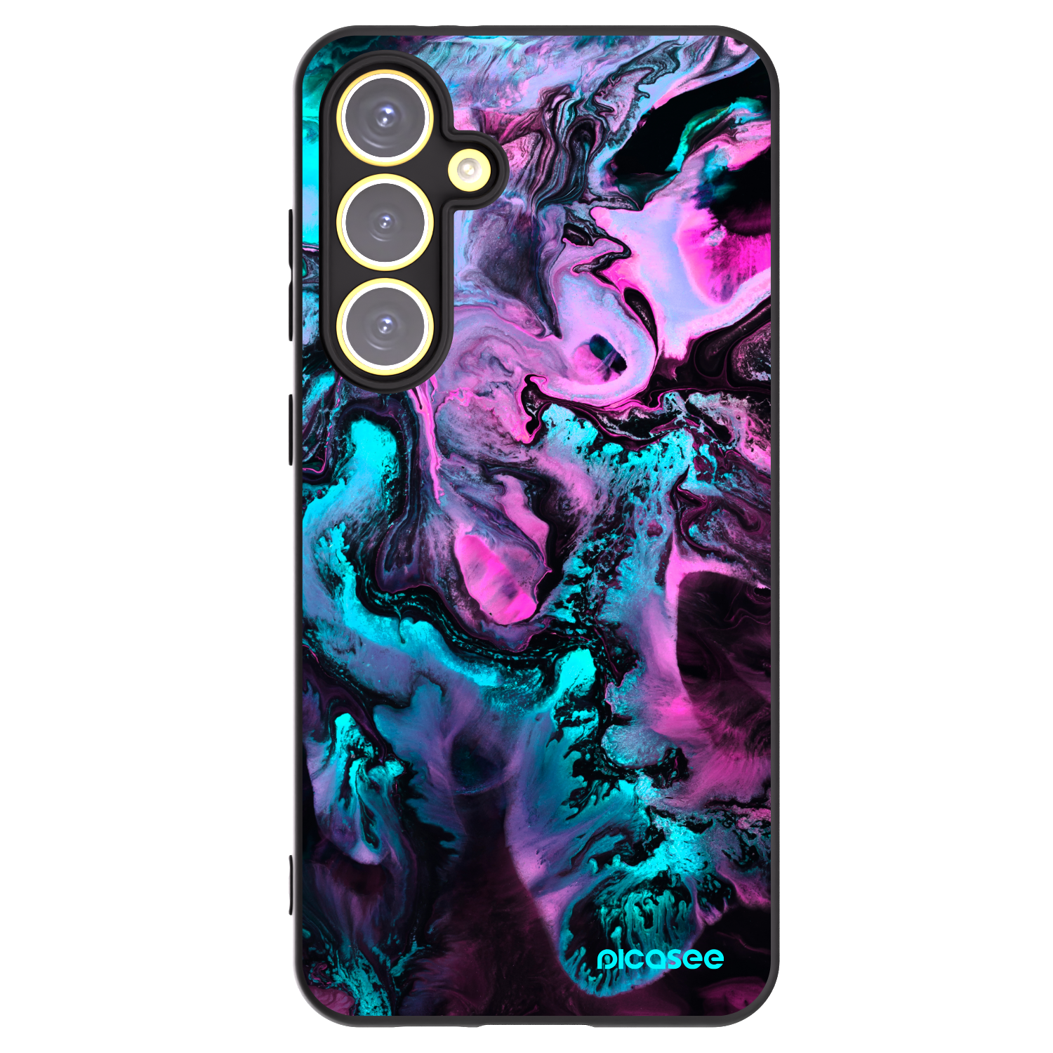 Picasee crna silikonska maskica za Samsung Galaxy S24 FE S721B - Lean