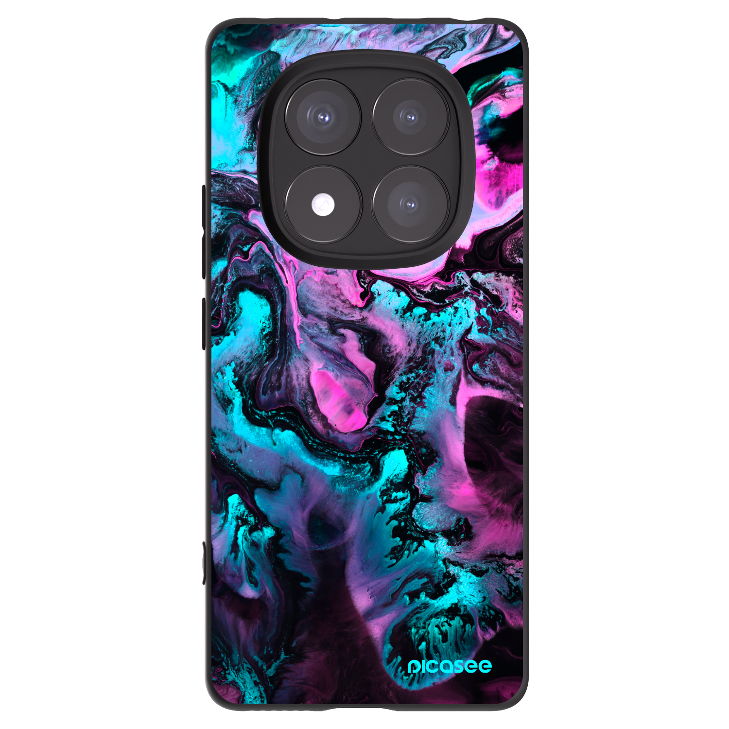 Picasee crna silikonska maskica za Xiaomi Redmi Note 14 Pro 5G - Lean