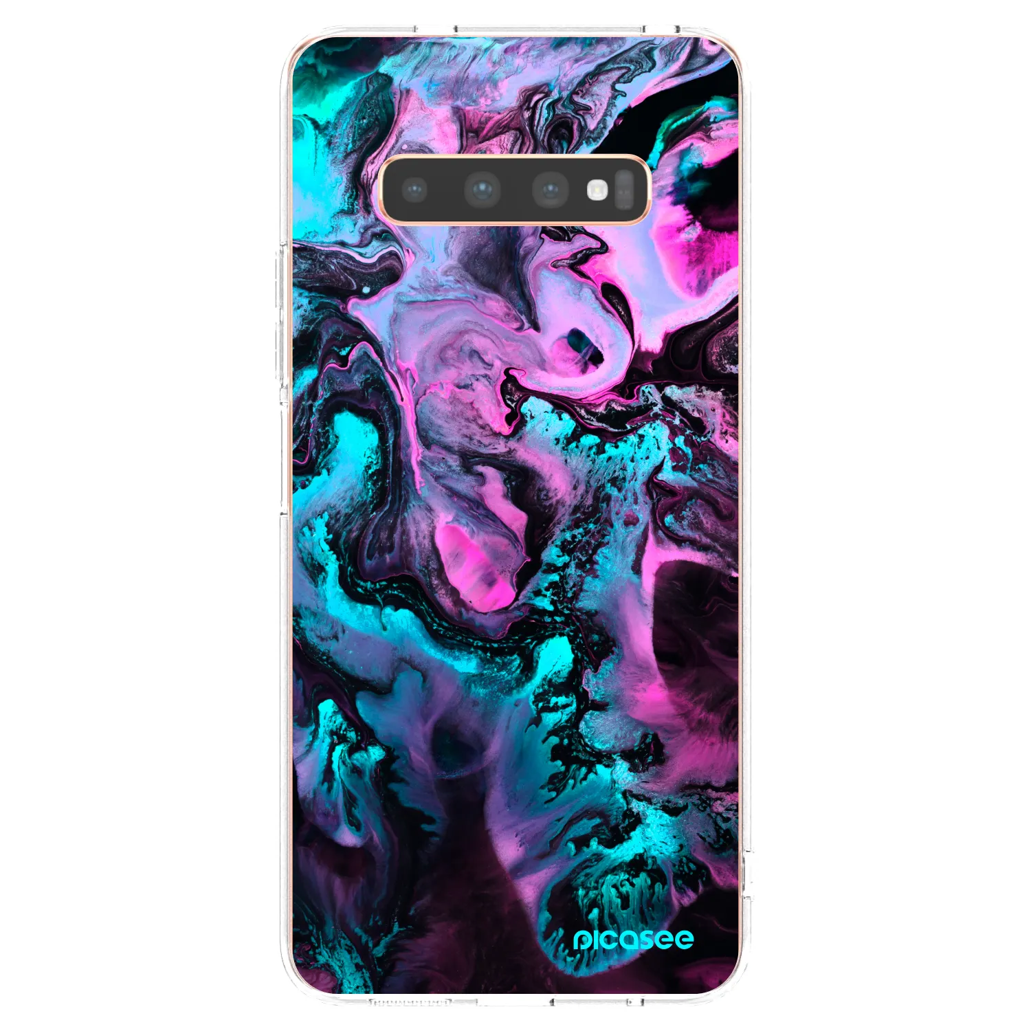 Picasee silikonska prozirna maskica za Samsung Galaxy S10 Plus G975 - Lean
