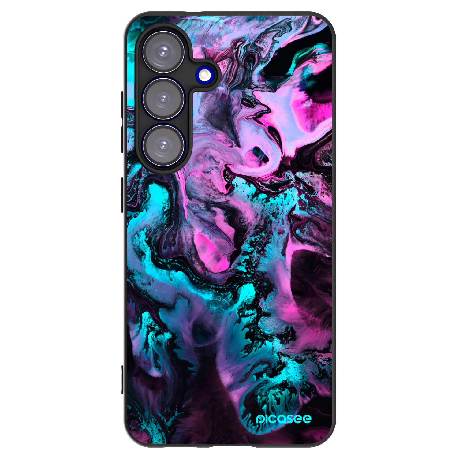 Picasee crna silikonska maskica za Samsung Galaxy S25 5G - Lean