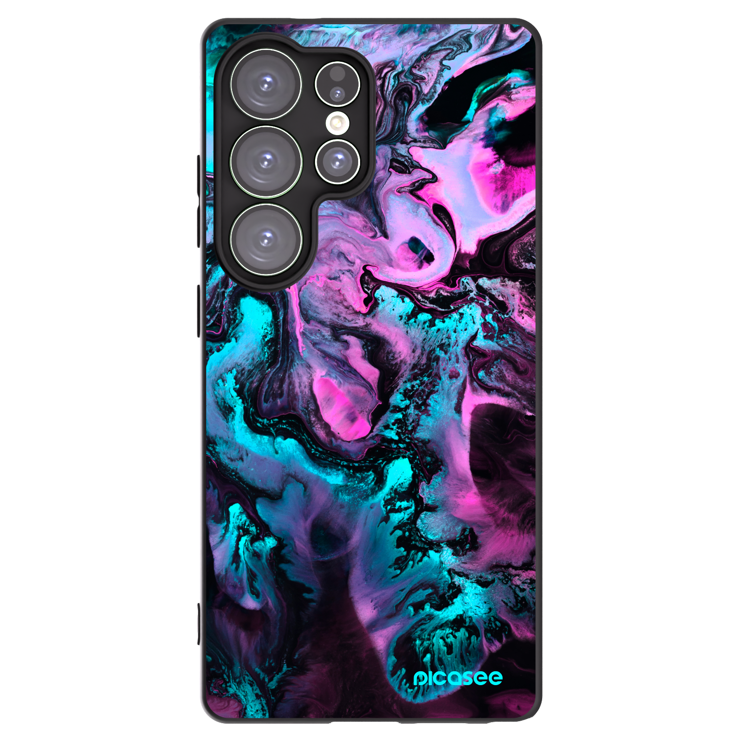 Picasee crna silikonska maskica za Samsung Galaxy S25 Ultra 5G - Lean