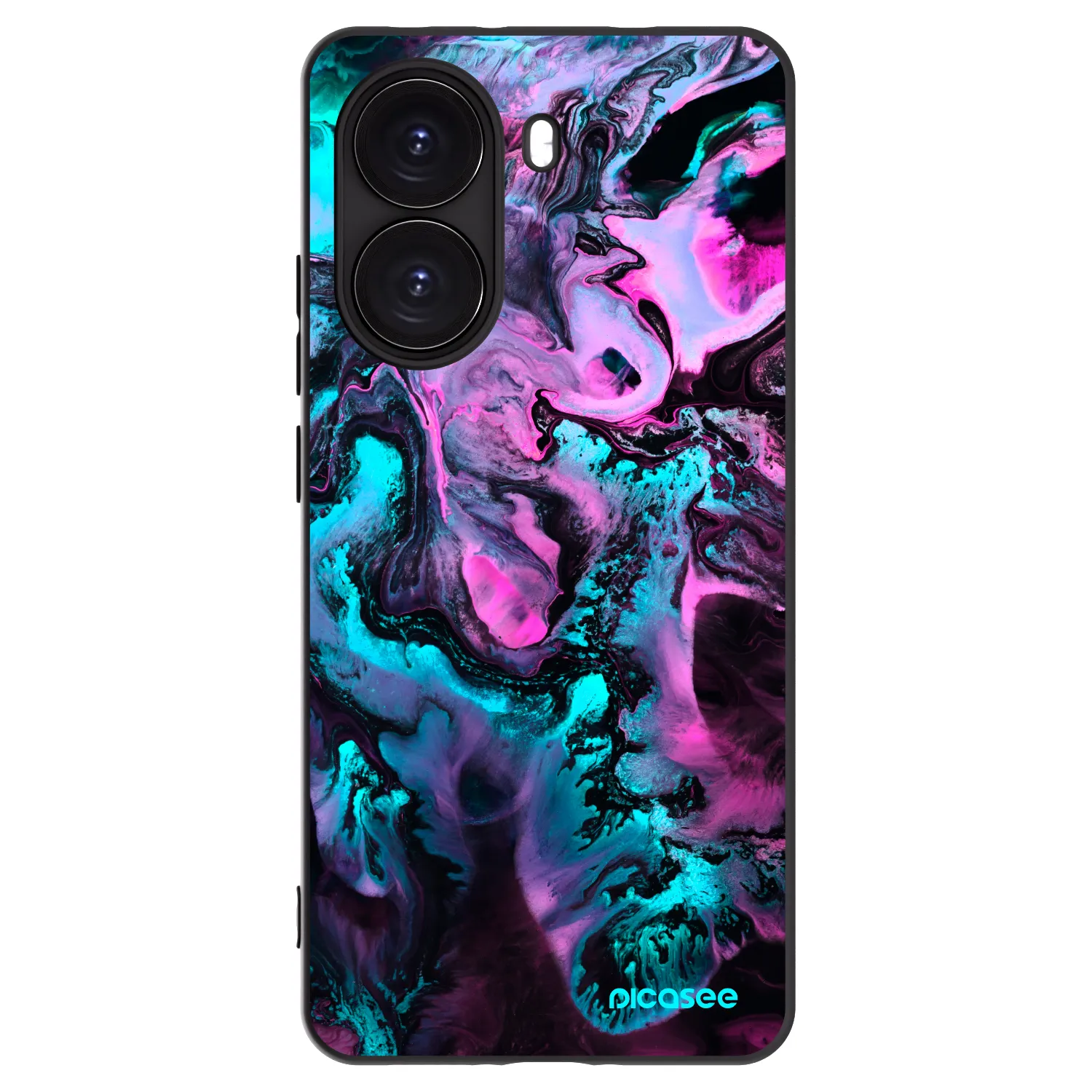 Picasee crna silikonska maskica za Xiaomi Poco X7 Pro 5G - Lean